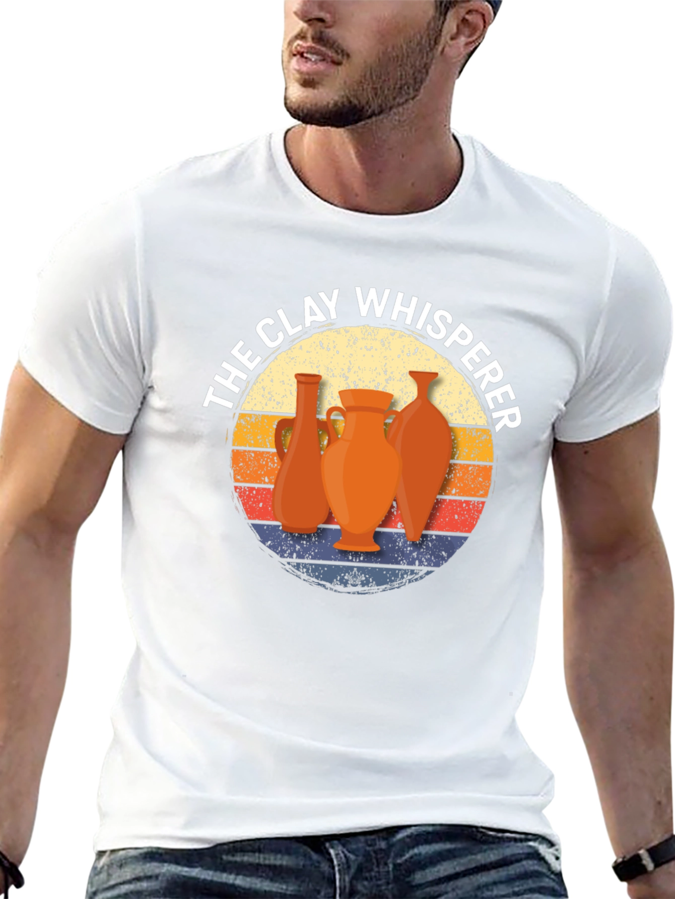 The Clay Whisperer T-Shirt Pottery Retro Graphic Tee