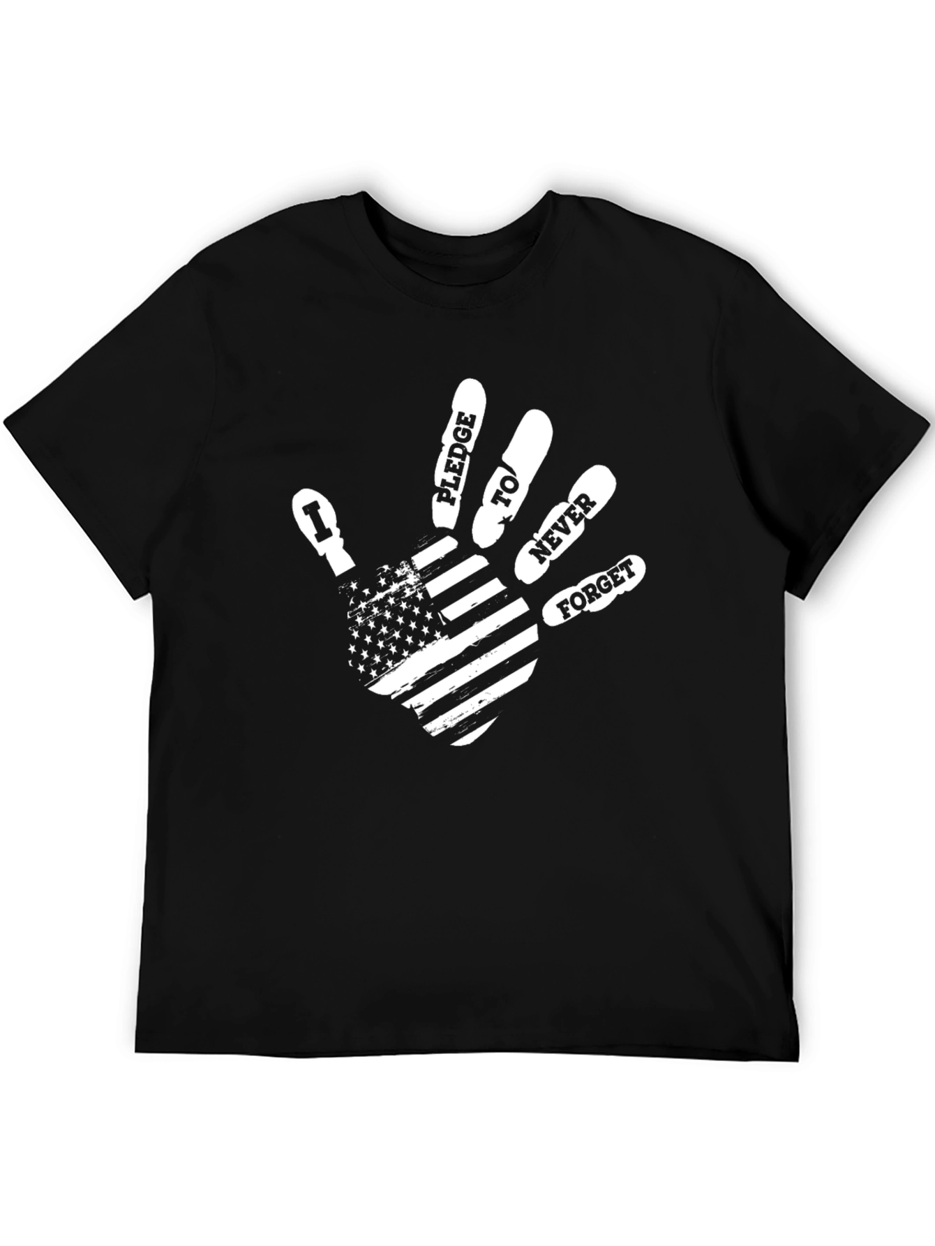 Patriotic Never Forget Handprint T-Shirt