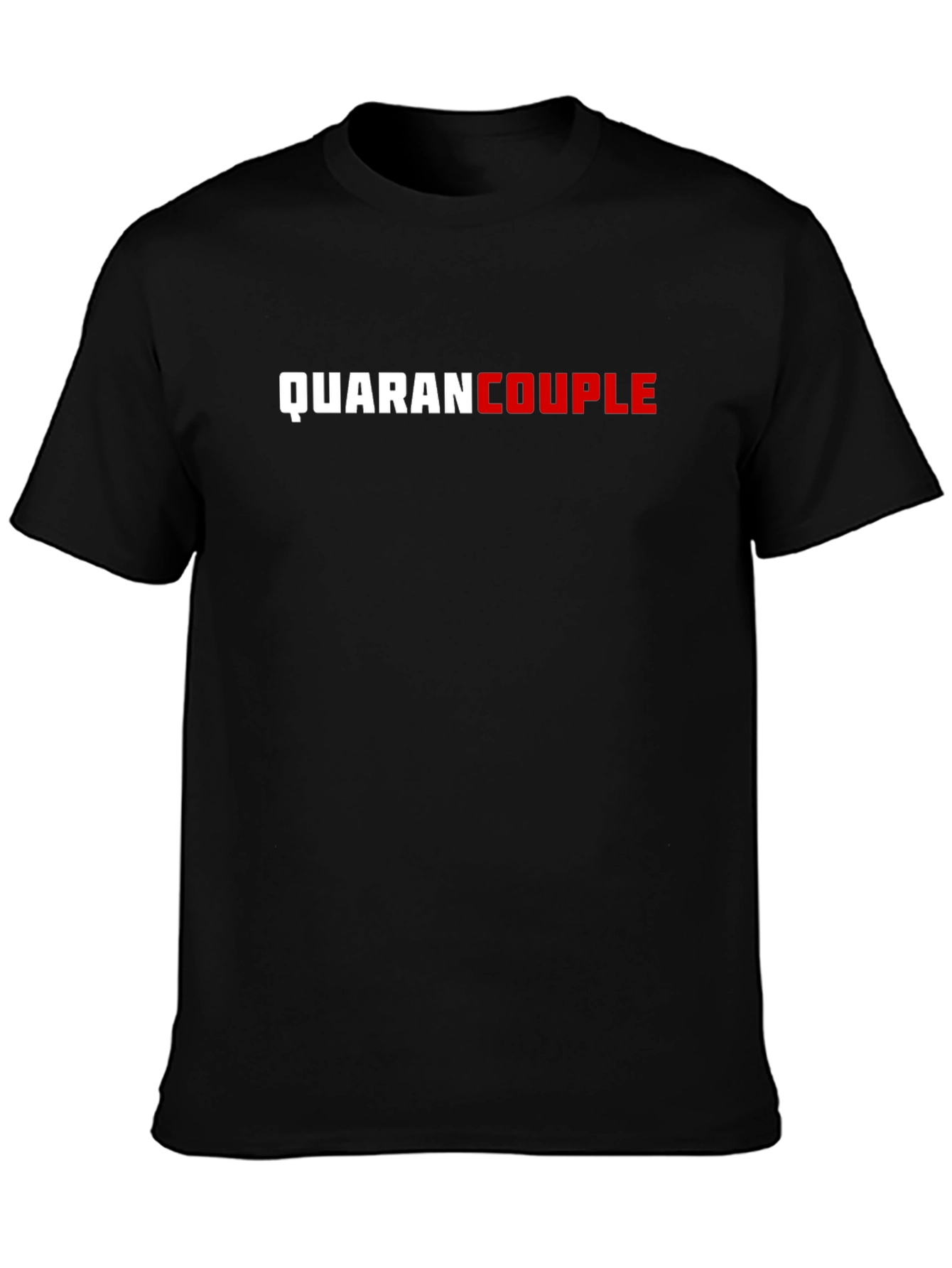 QuaranCouple T-Shirt - Black Crew Neck