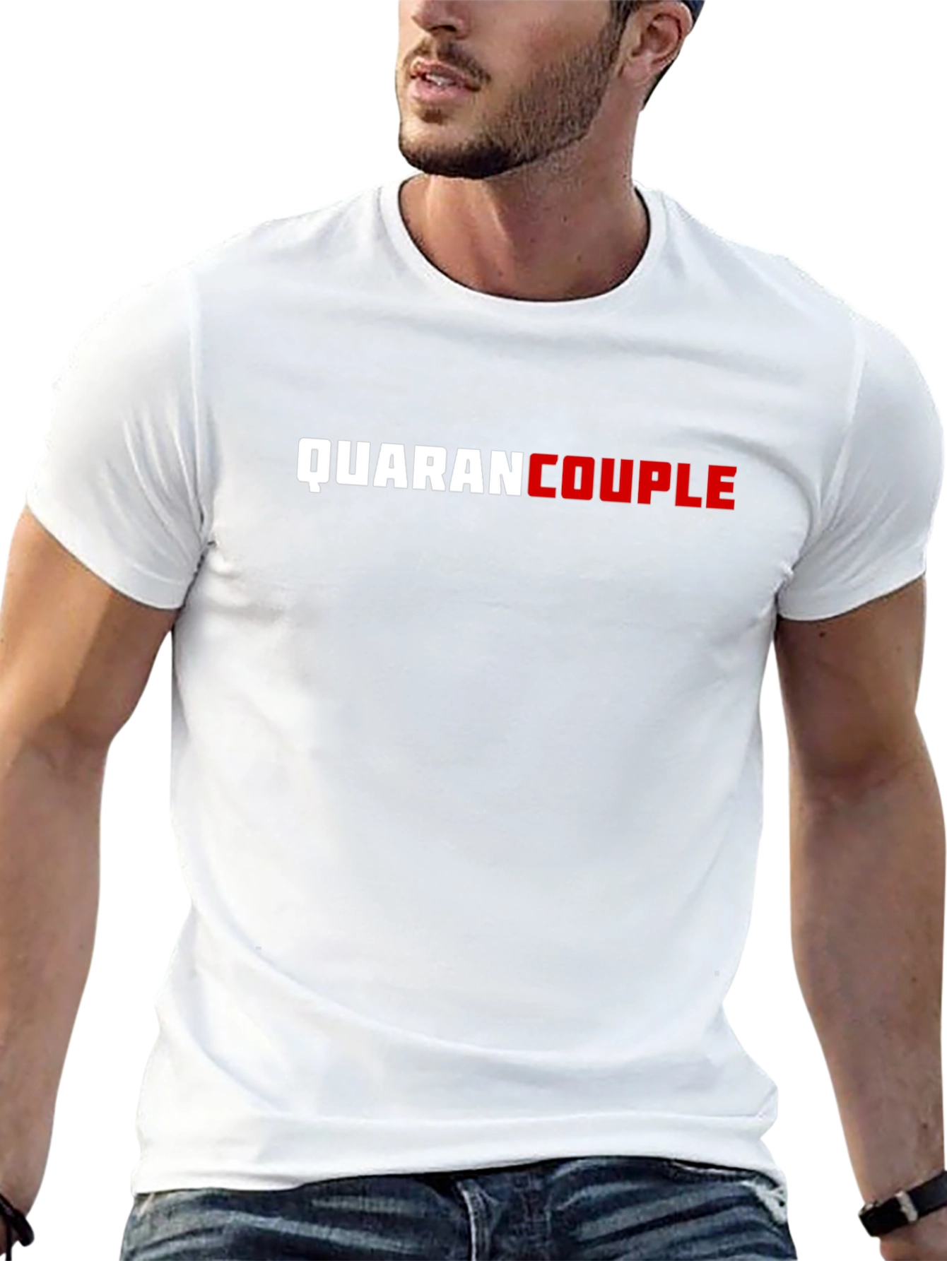 QuaranCouple T-Shirt - Black Crew Neck
