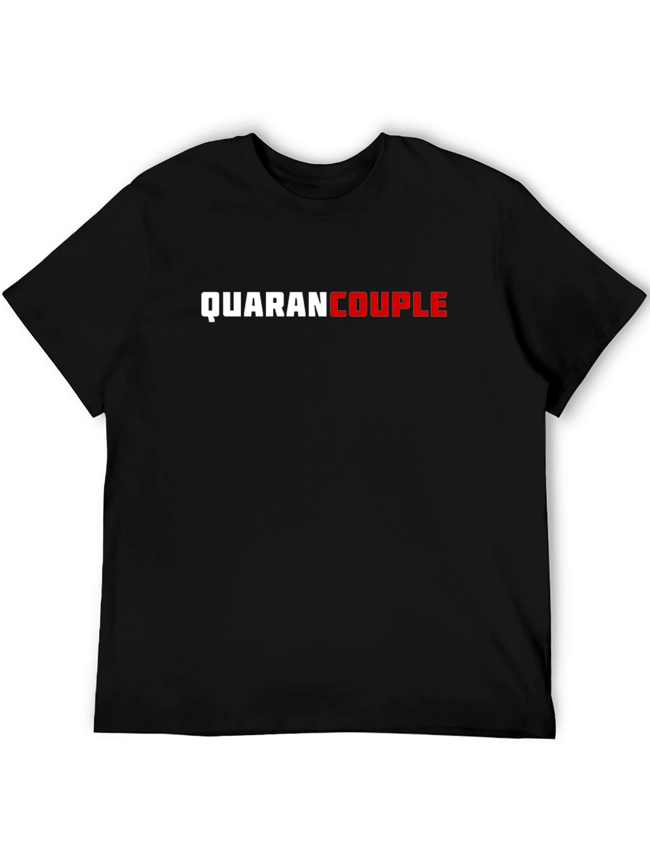 QuaranCouple T-Shirt - Black Crew Neck