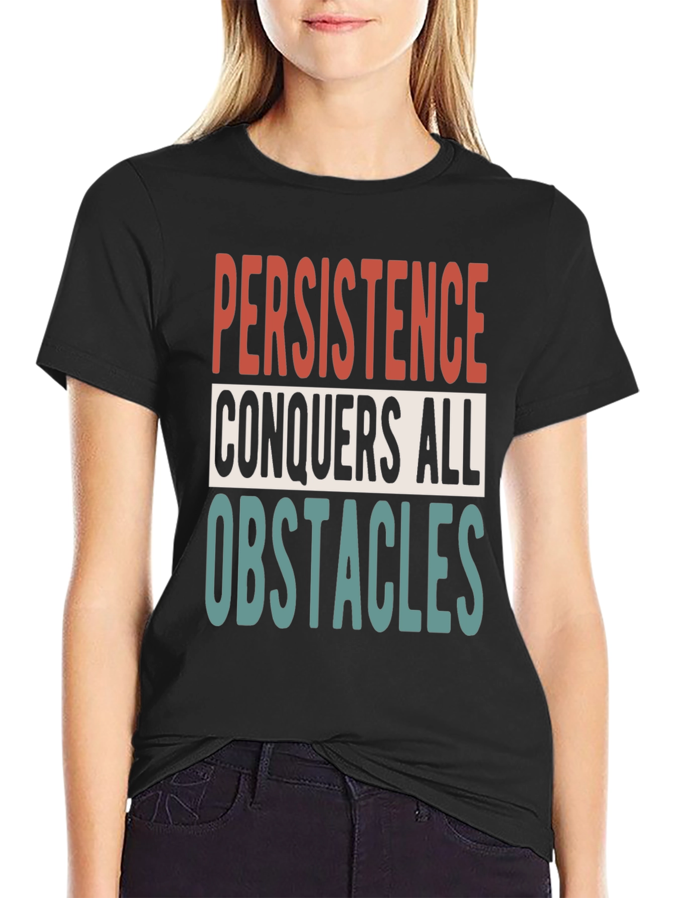 Persistence Motivational Graphic T-Shirt