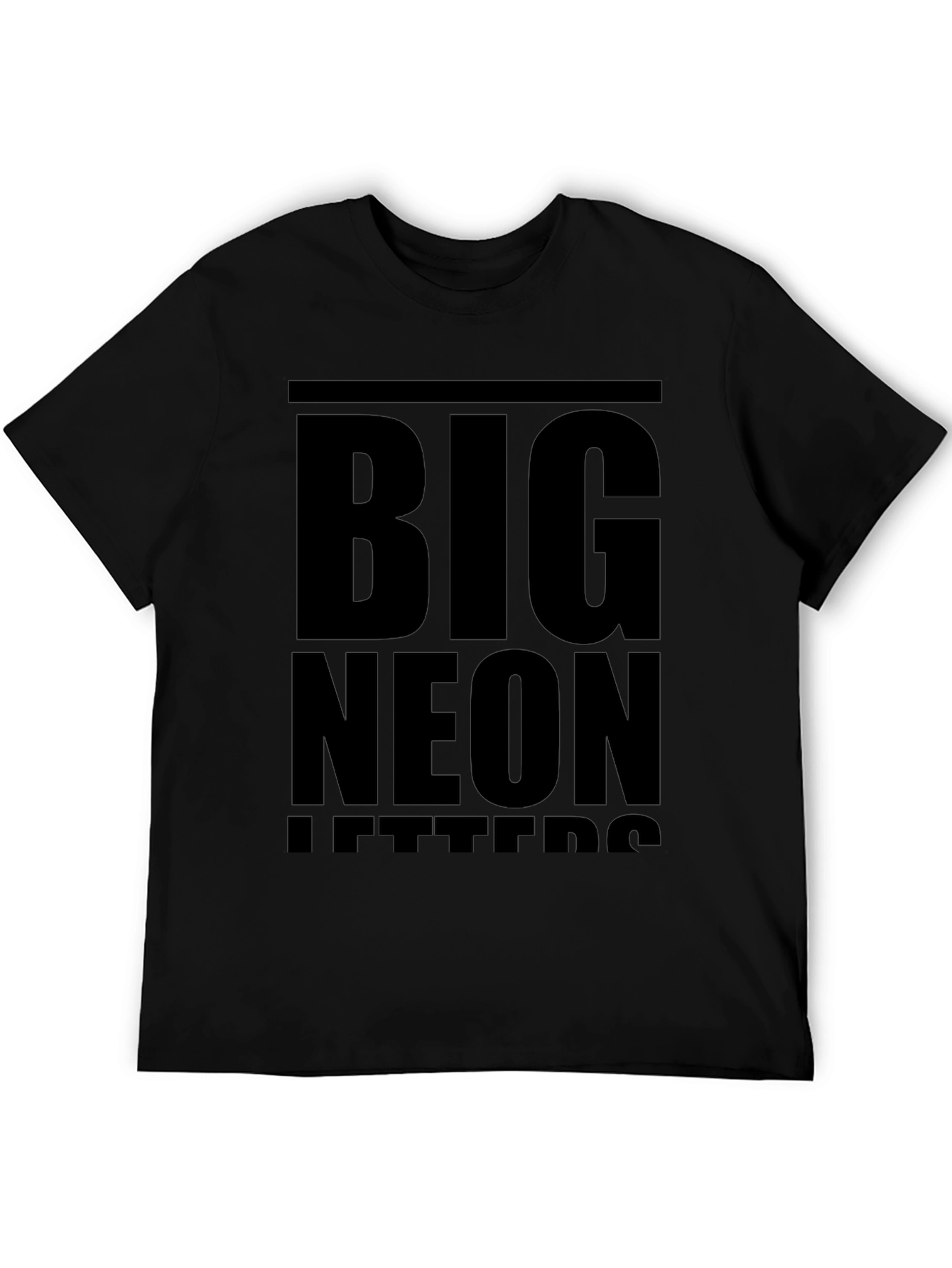 Bold Statement T-Shirt: Big Neon Letters Design