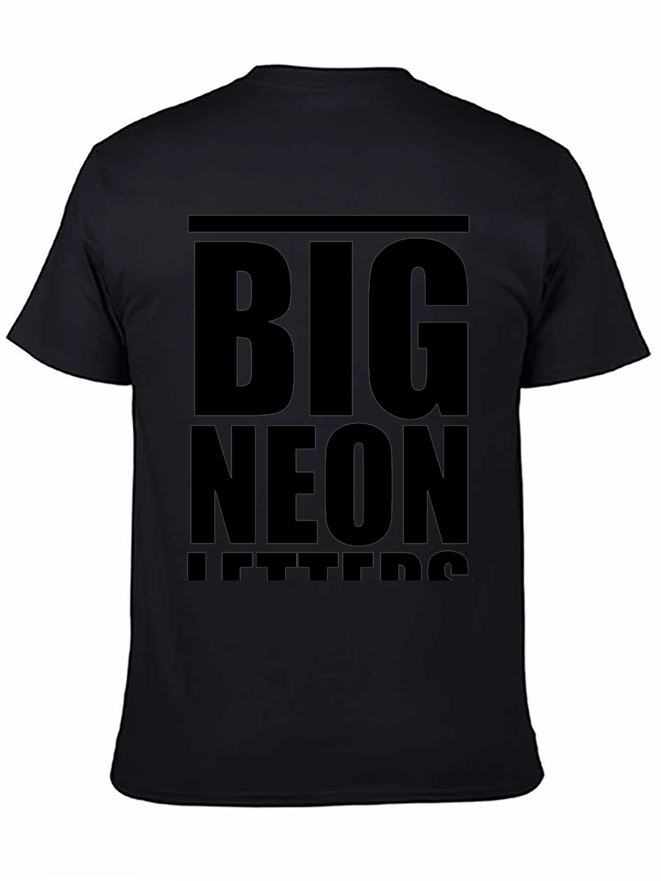Bold Statement T-Shirt: Big Neon Letters Design