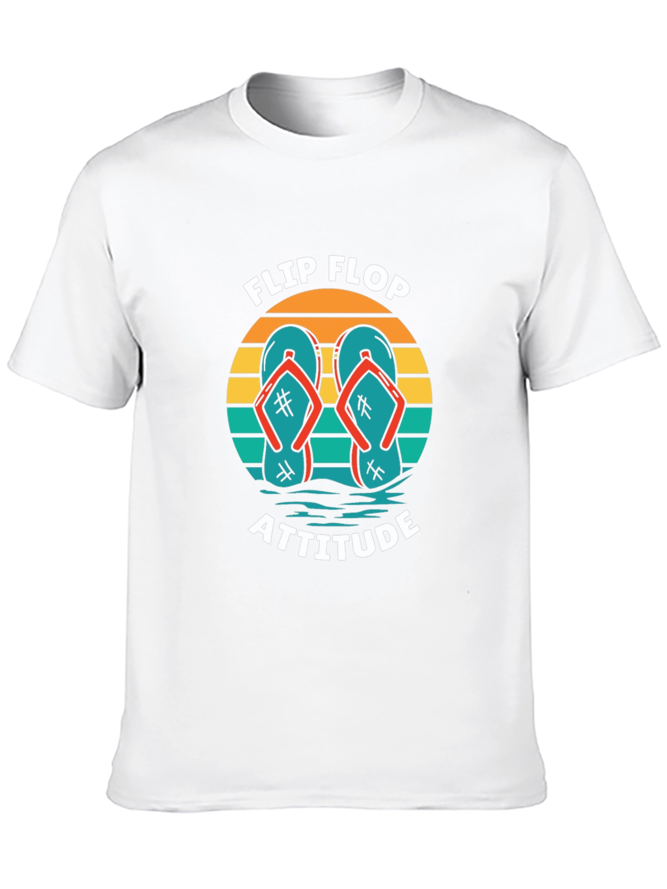 Flip Flop Attitude Graphic Tee - Black