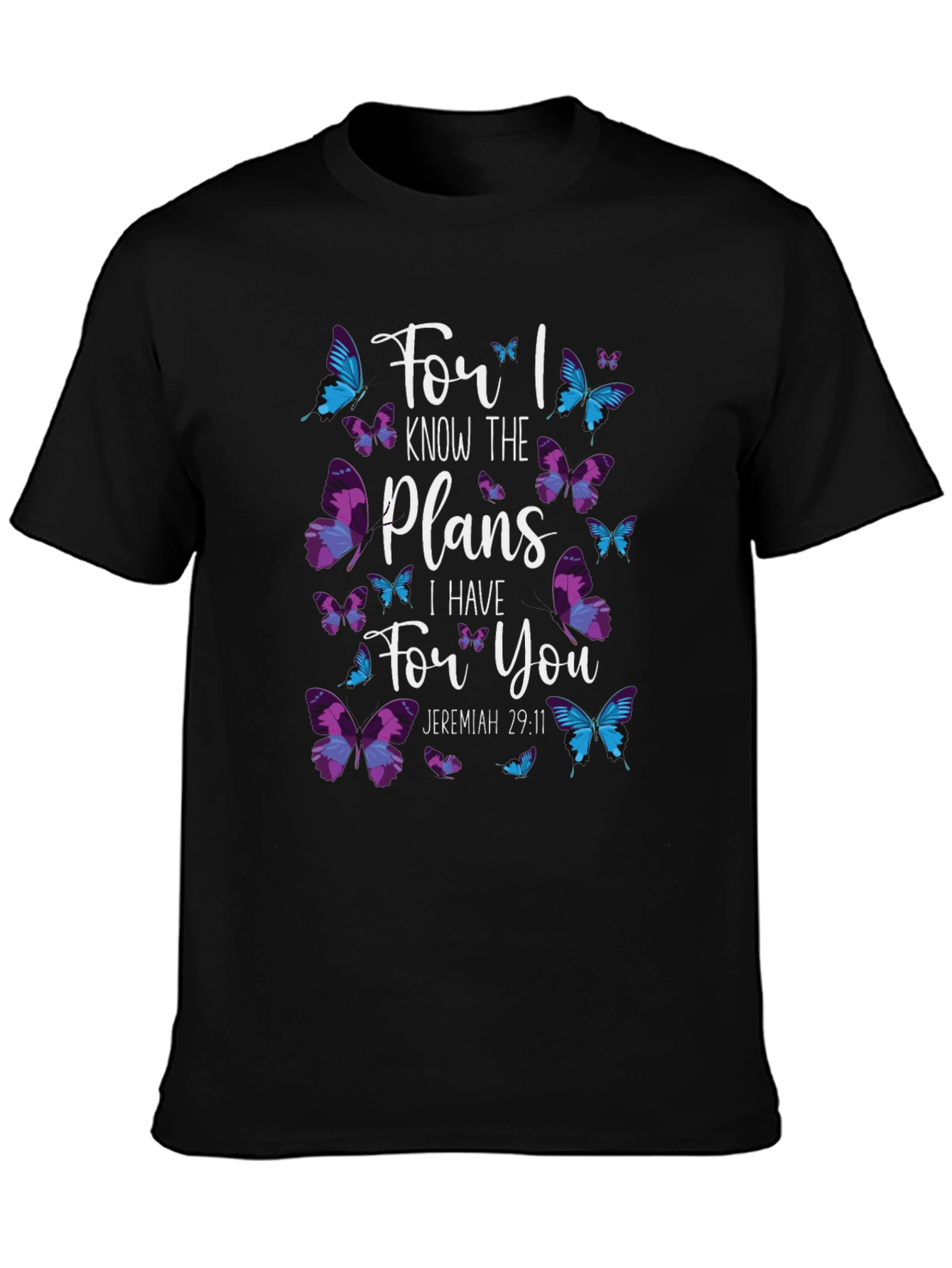 Faith-Based Butterfly Graphic T-Shirt