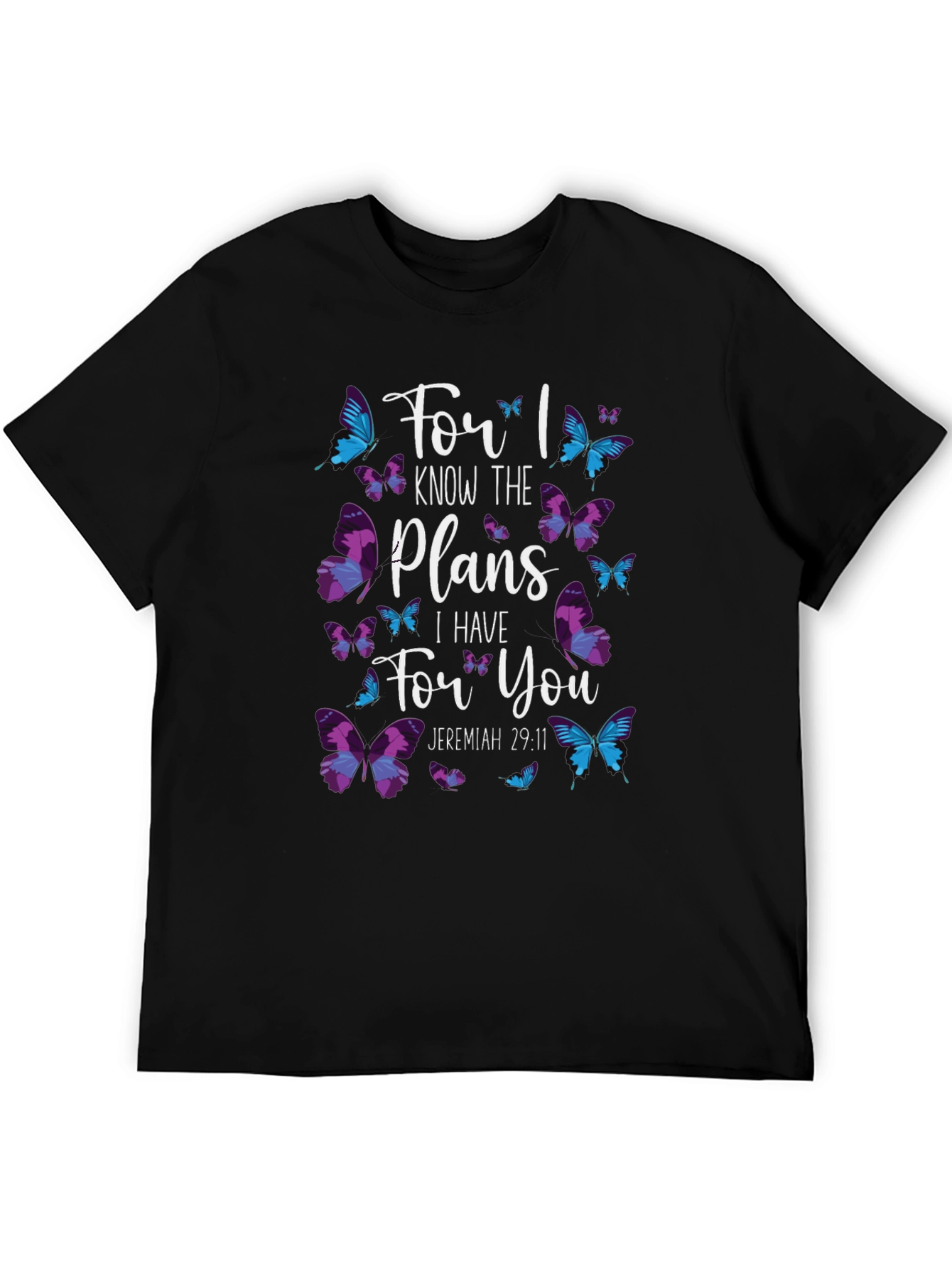 Faith-Based Butterfly Graphic T-Shirt