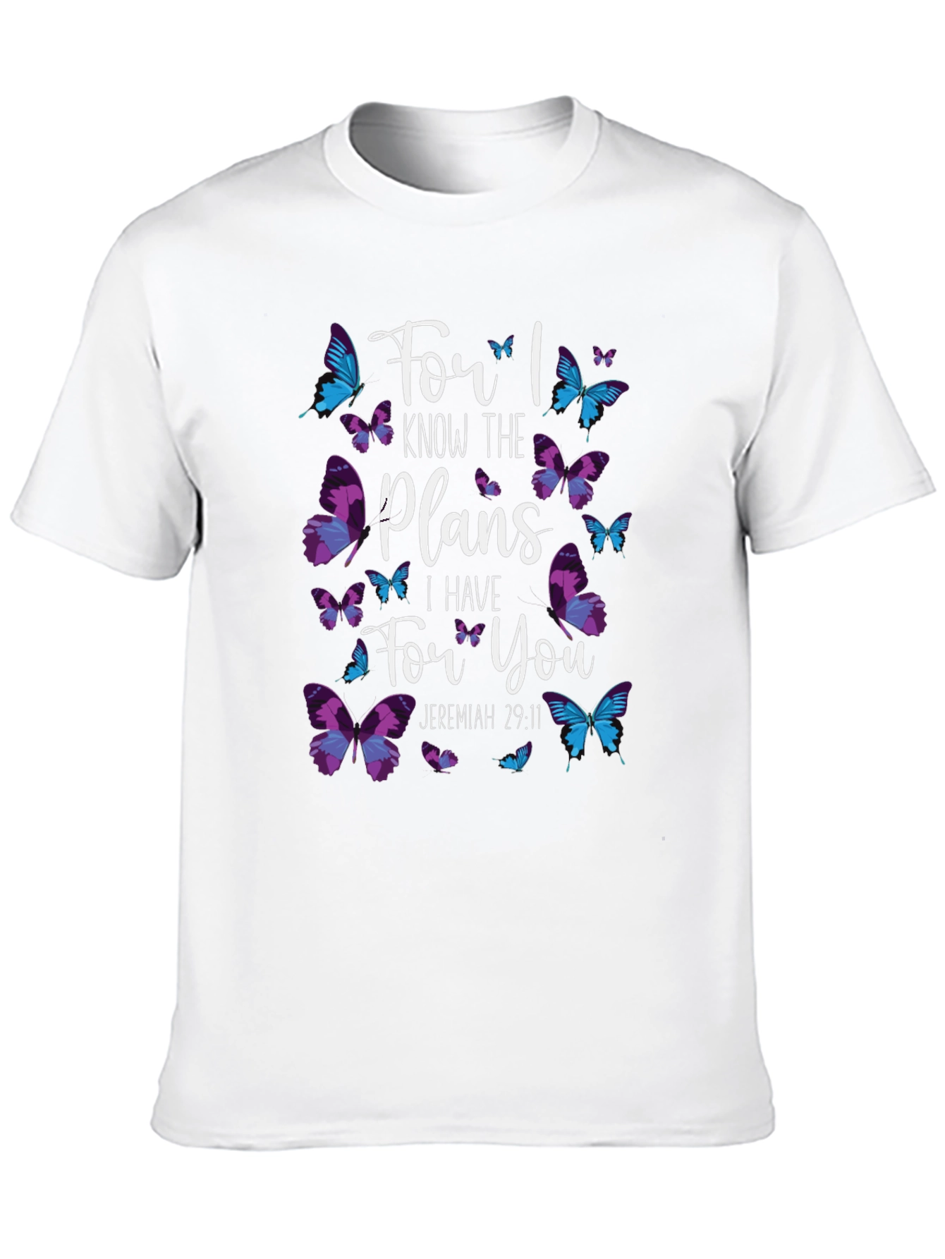 Faith-Based Butterfly Graphic T-Shirt