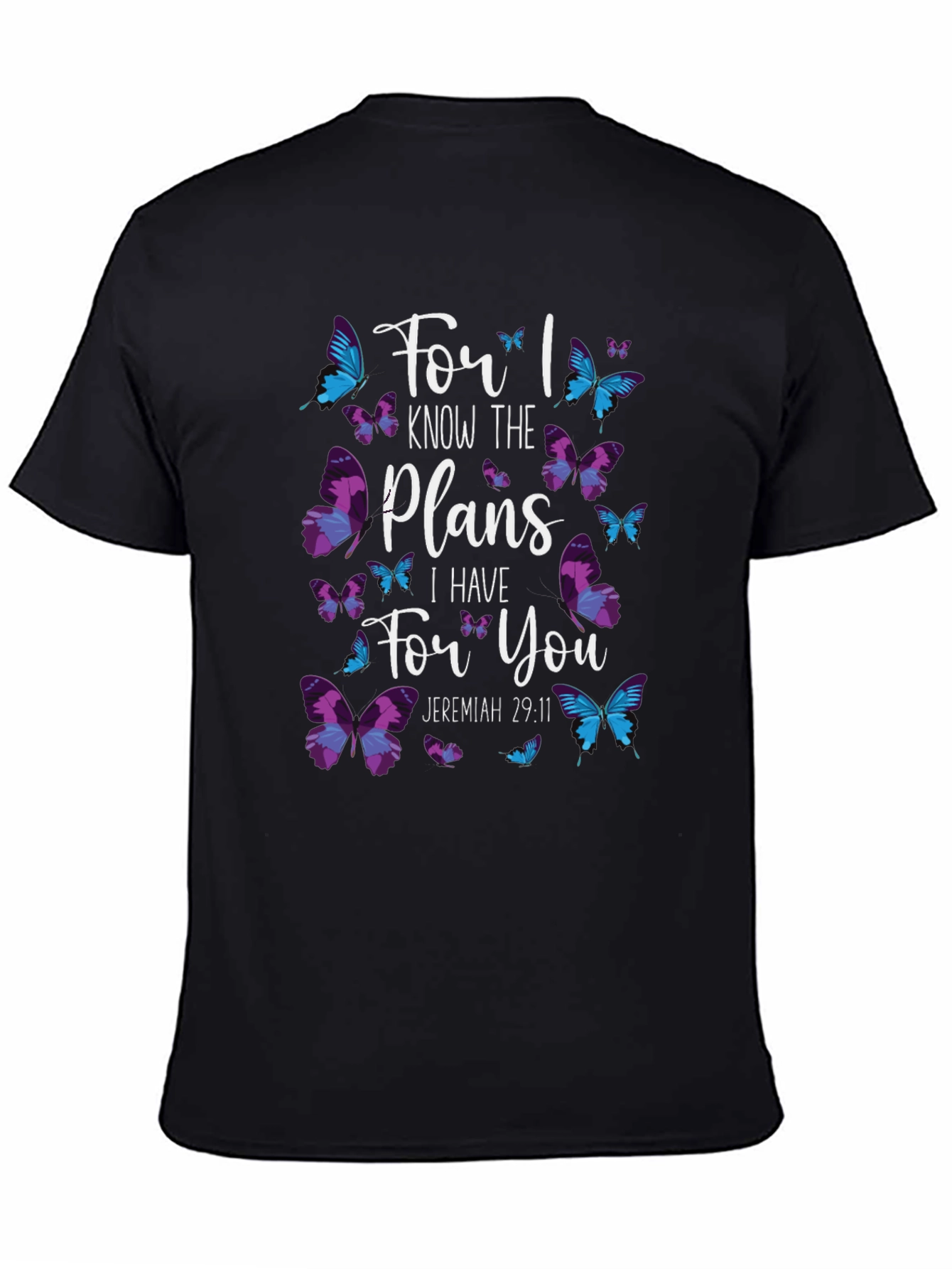 Faith-Based Butterfly Graphic T-Shirt