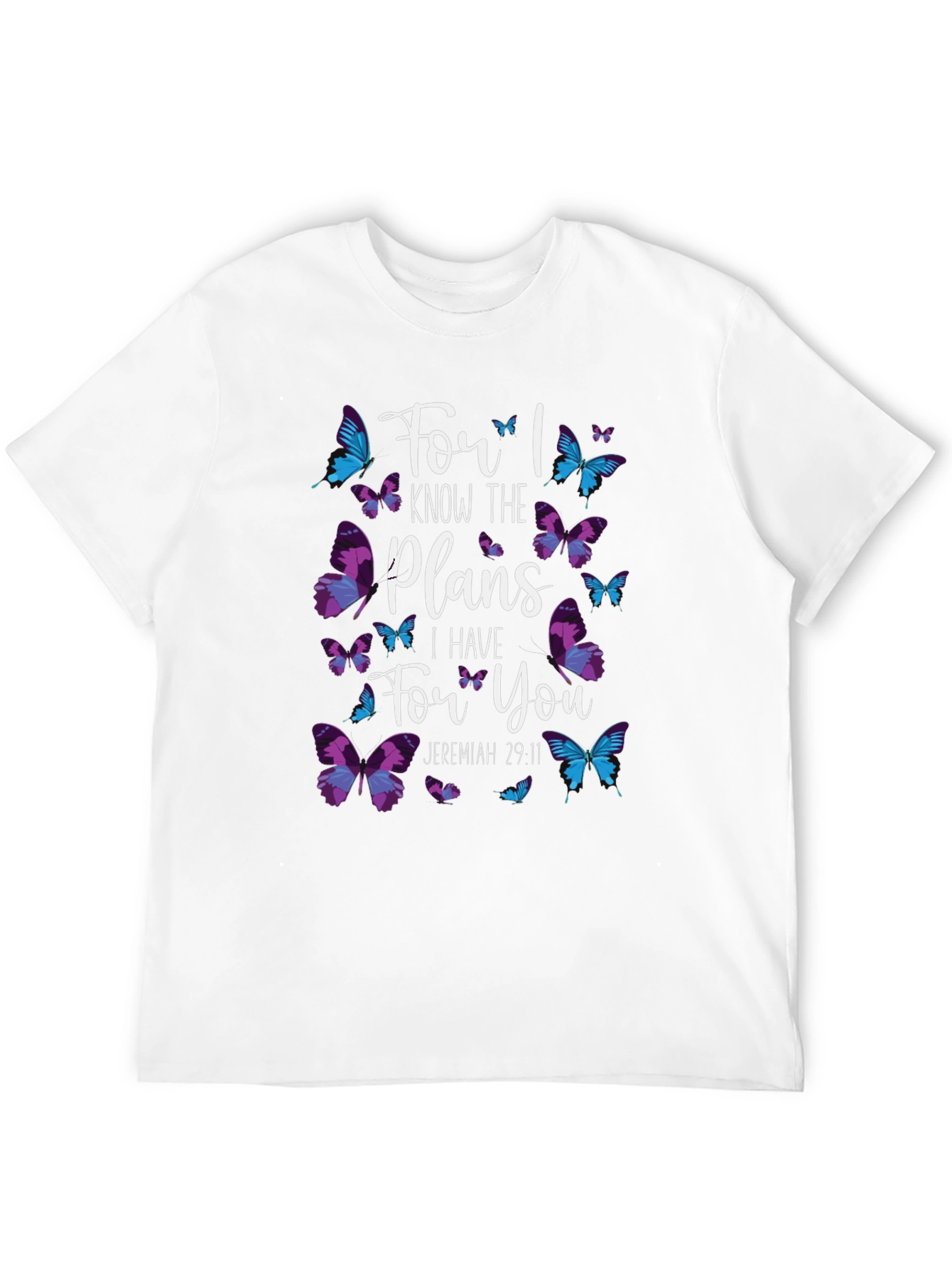 Faith-Based Butterfly Graphic T-Shirt