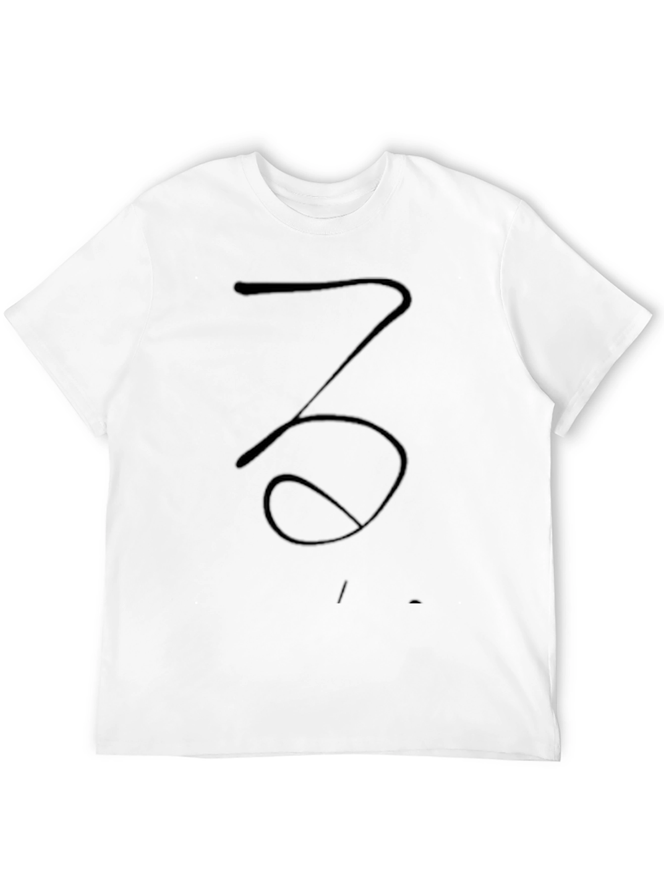 Abstract Symbol Black T-Shirt - Casual Cotton Tee