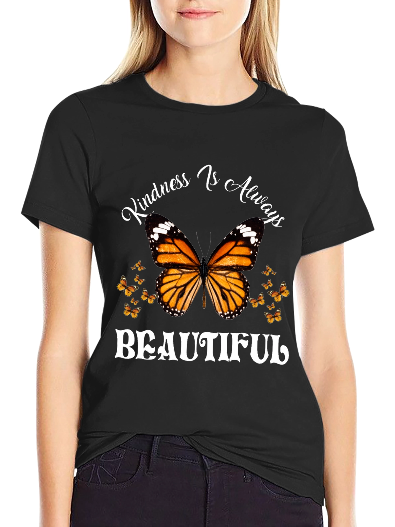 Kindness Is Always Beautiful Butterfly Graphic Tee