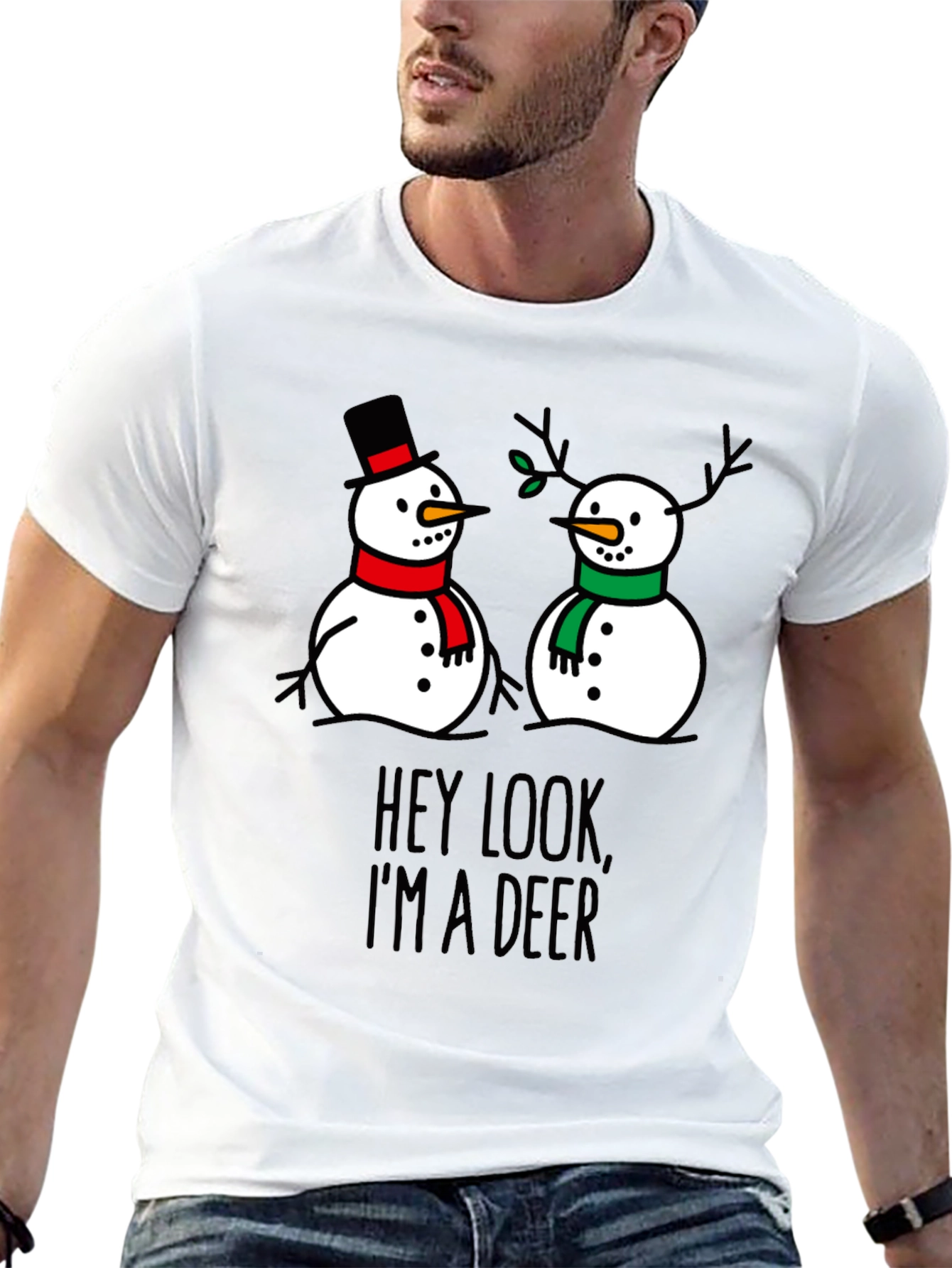 Hey Look Im a Deer! Funny Graphic T-Shirt