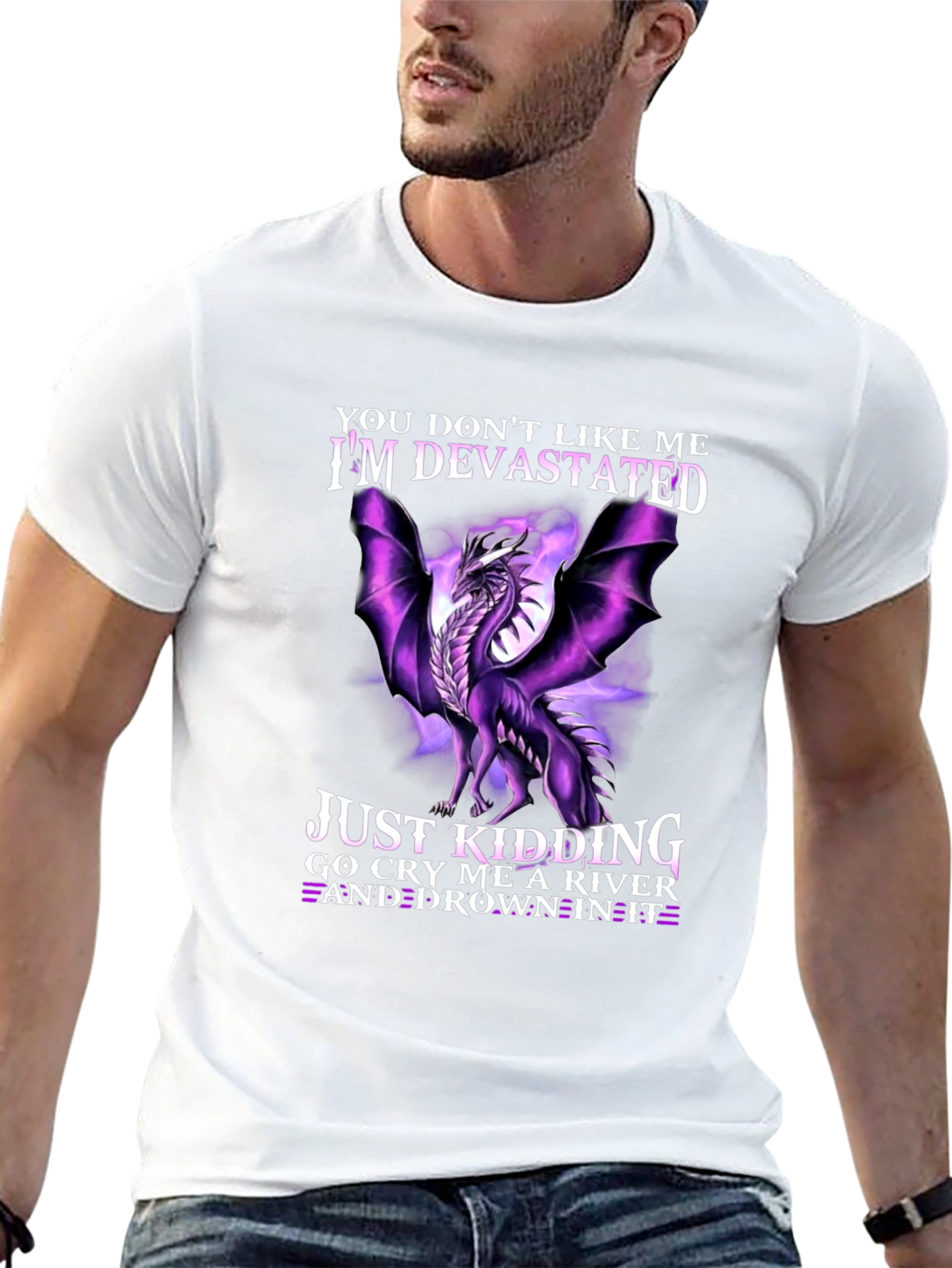 Devastated Dragon Graphic Tee - Cry Me a River