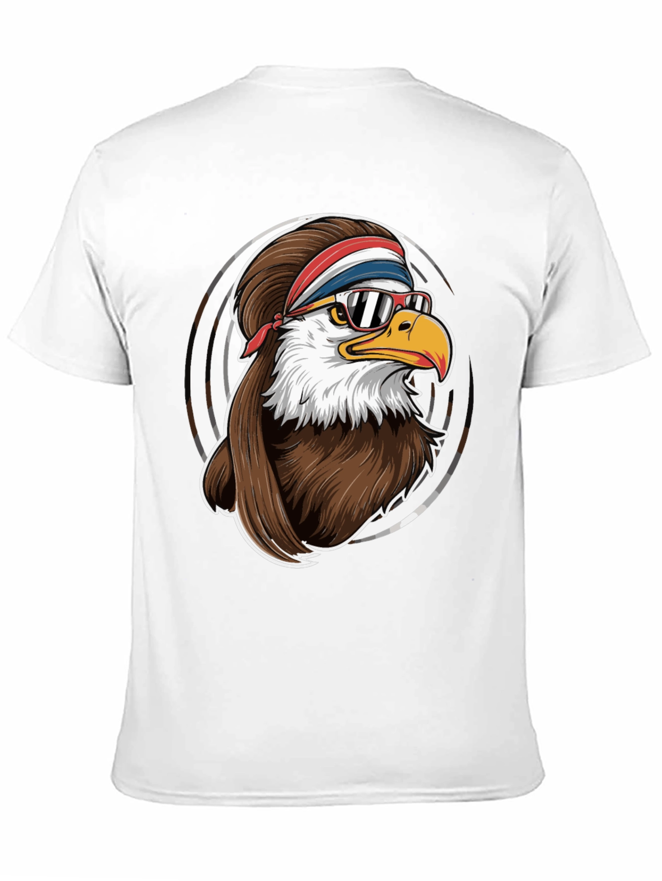 Cool Eagle Graphic Tee - Retro Style