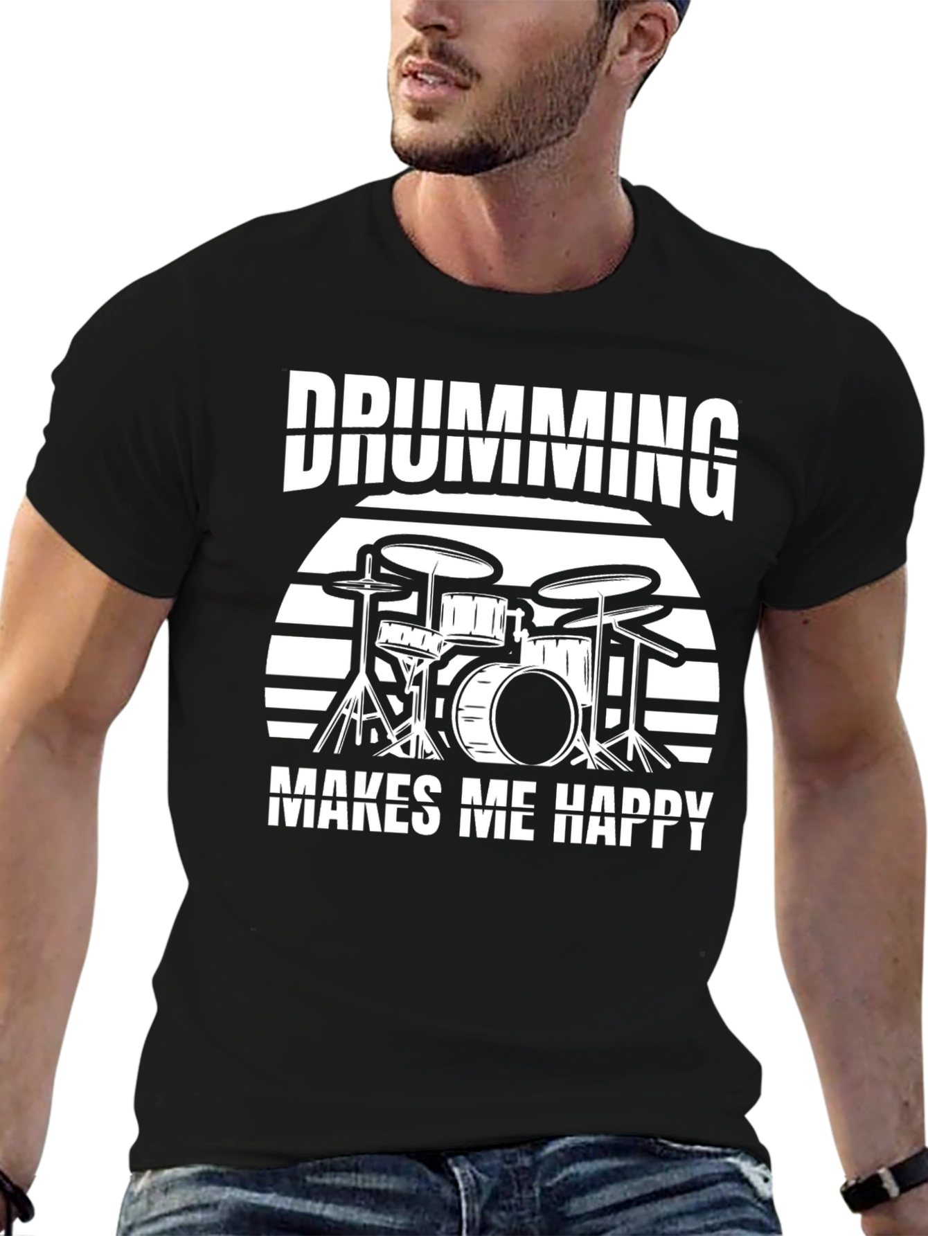 Drumming Makes Me Happy T-Shirt