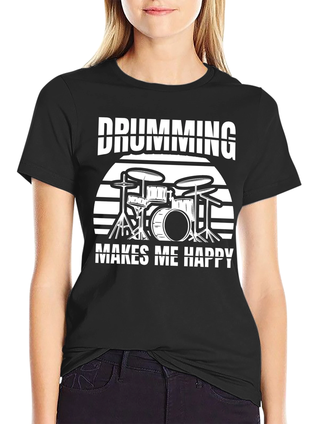 Drumming Makes Me Happy T-Shirt