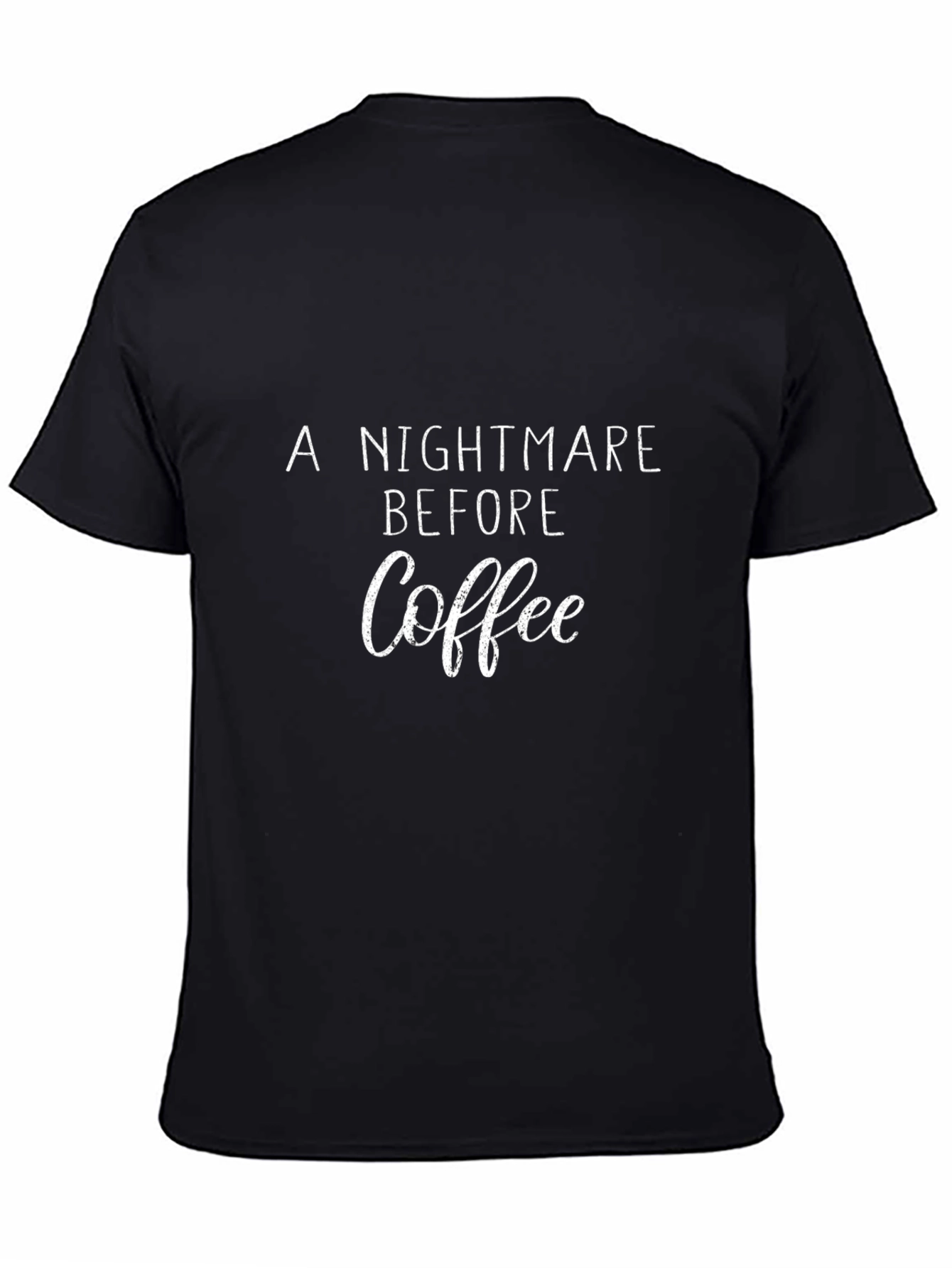 Nightmare Before Coffee Graphic Tee - Black