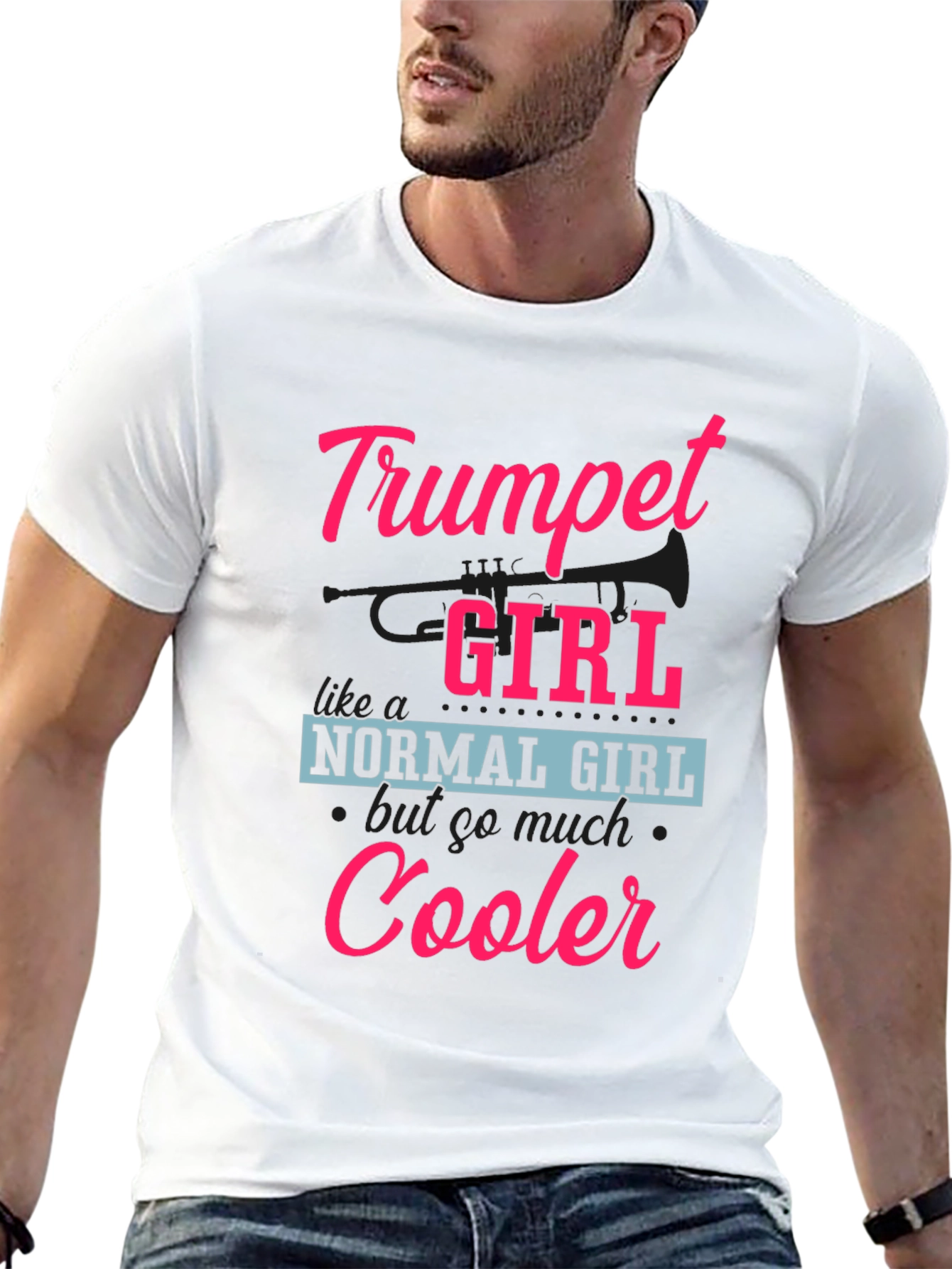 Trumpet Girl T-Shirt - Cooler Than Normal!