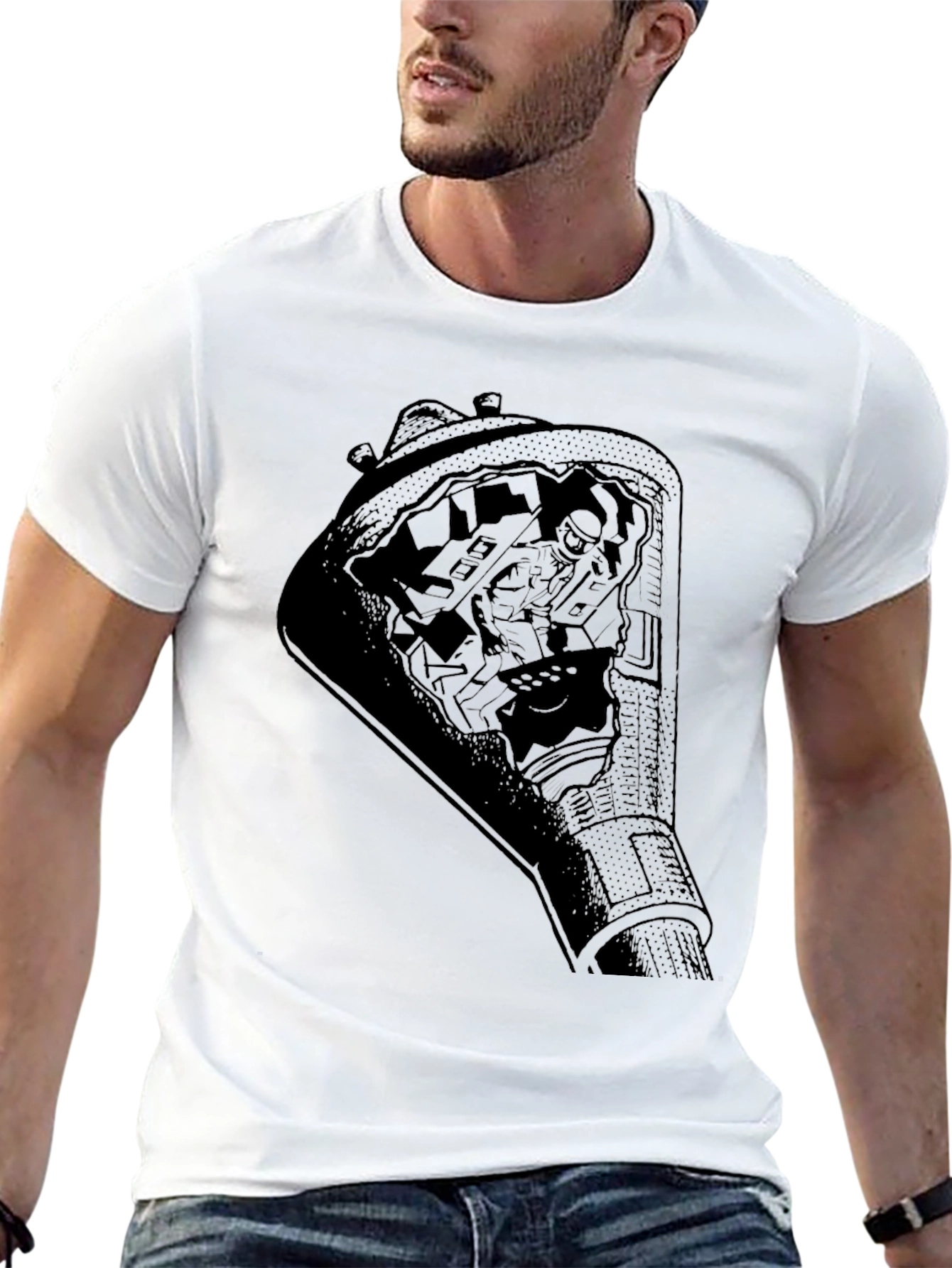 Astronaut Space Capsule Graphic T-Shirt