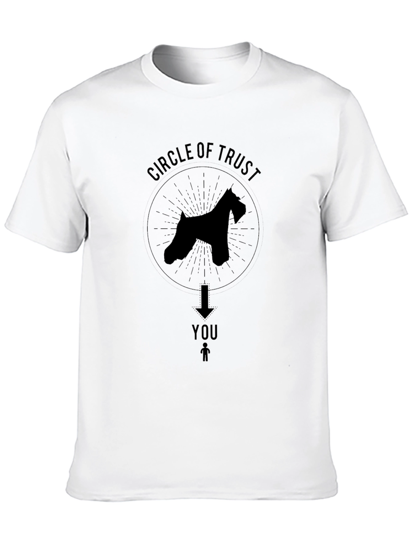 Circle of Trust Dog T-Shirt - Black