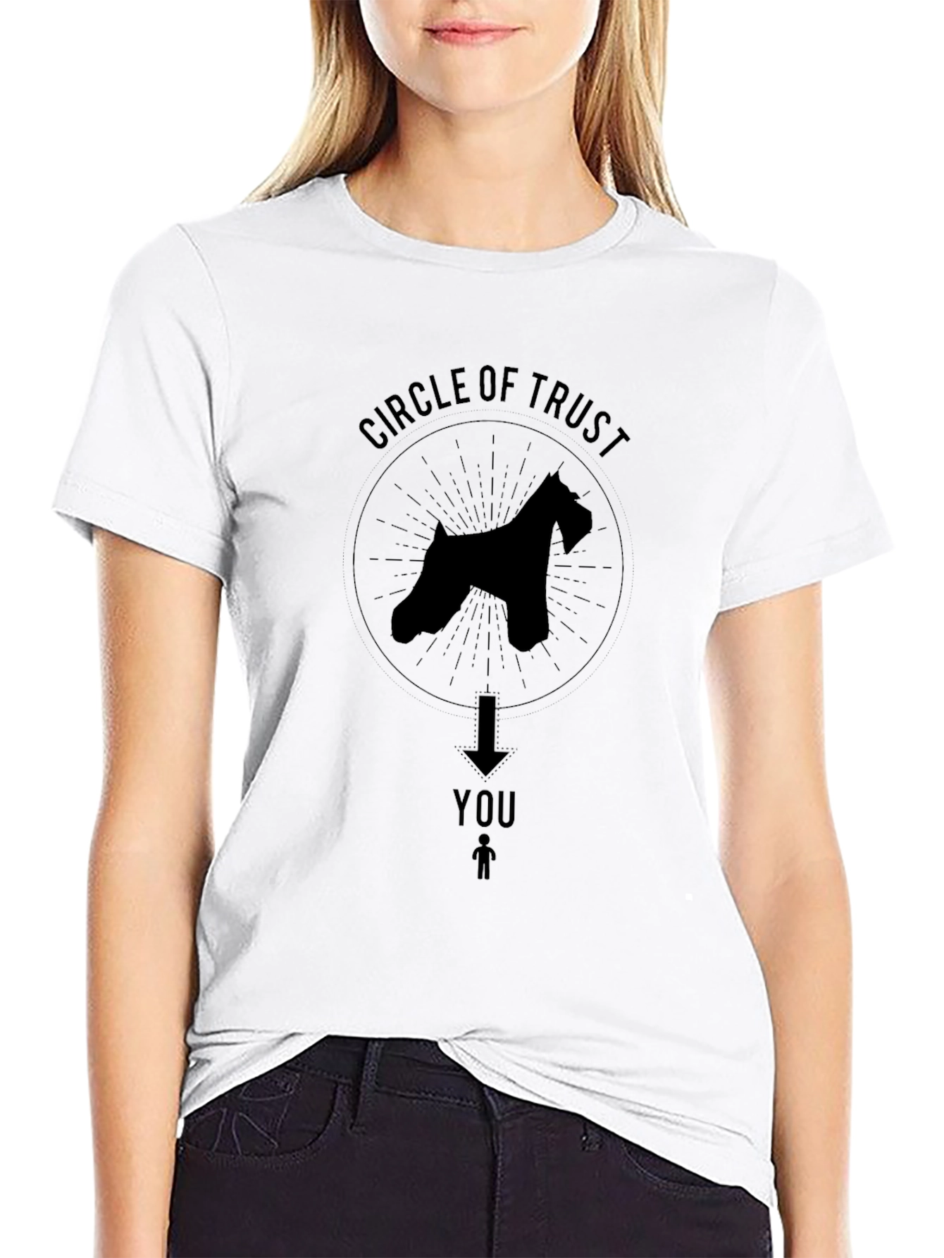 Circle of Trust Dog T-Shirt - Black