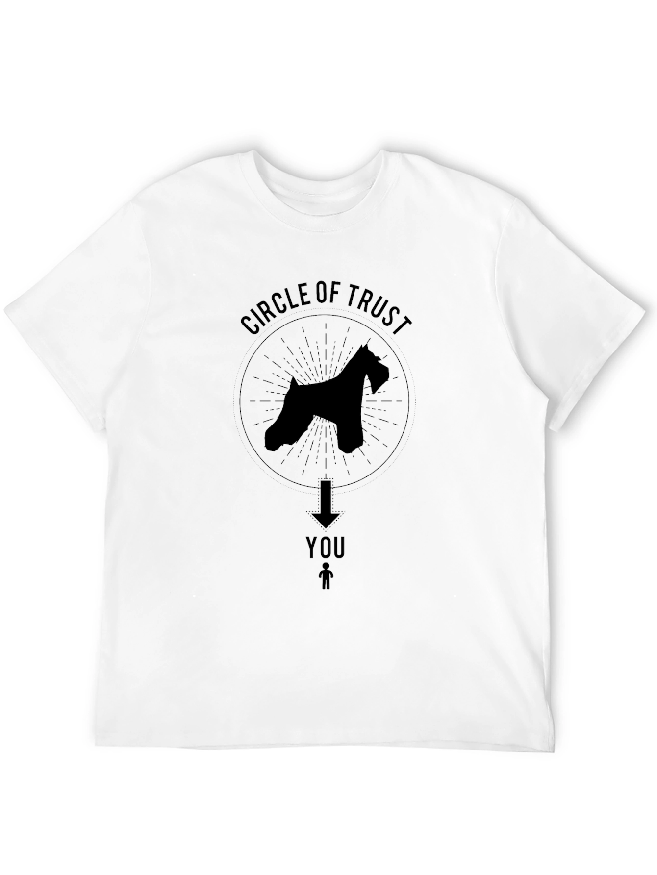 Circle of Trust Dog T-Shirt - Black