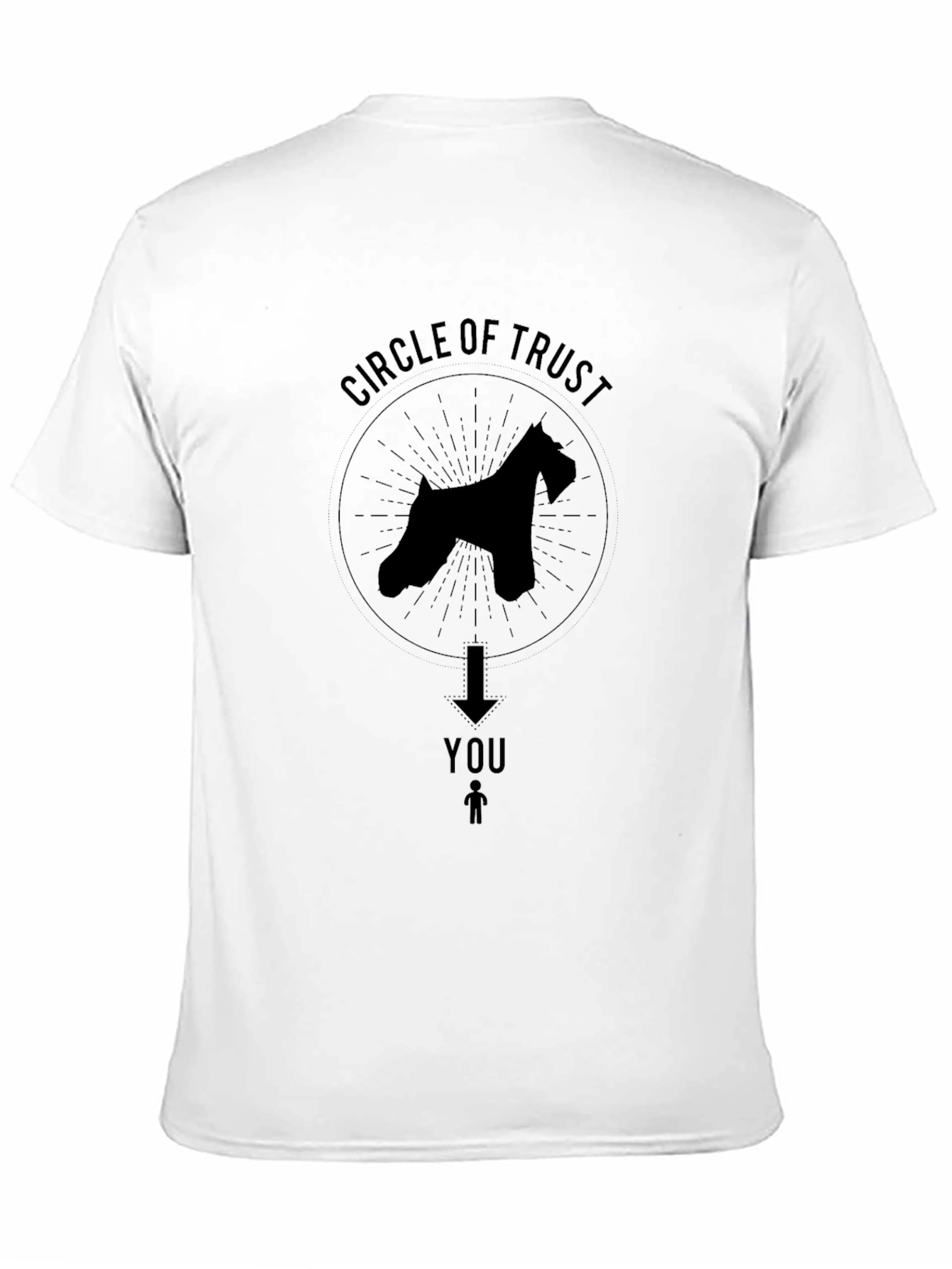 Circle of Trust Dog T-Shirt - Black