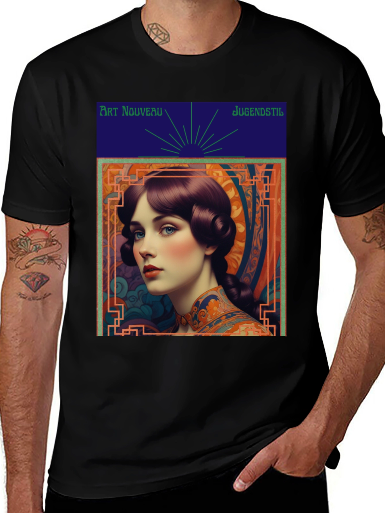 Art Nouveau Lady Graphic Tee