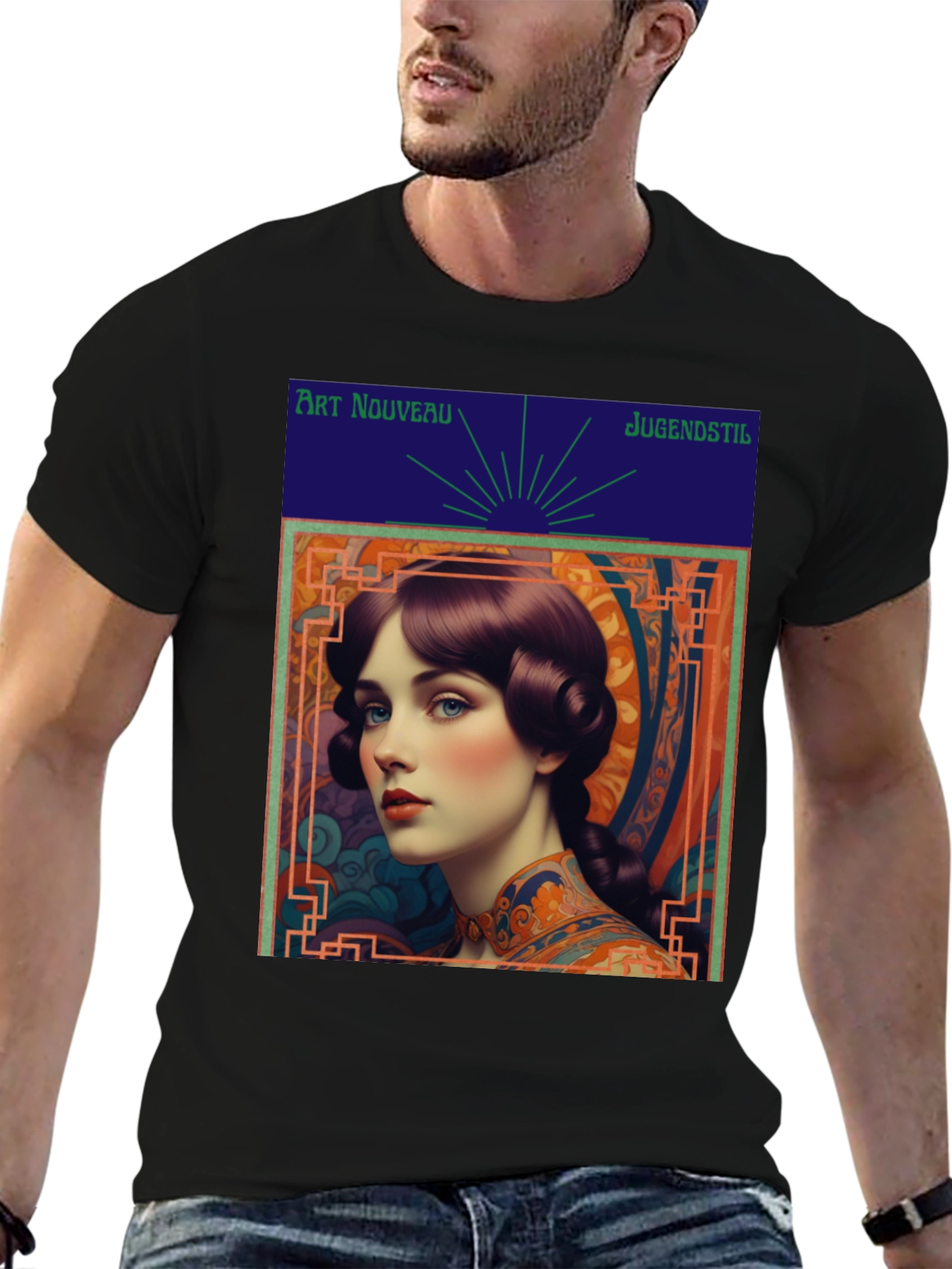 Art Nouveau Lady Graphic Tee