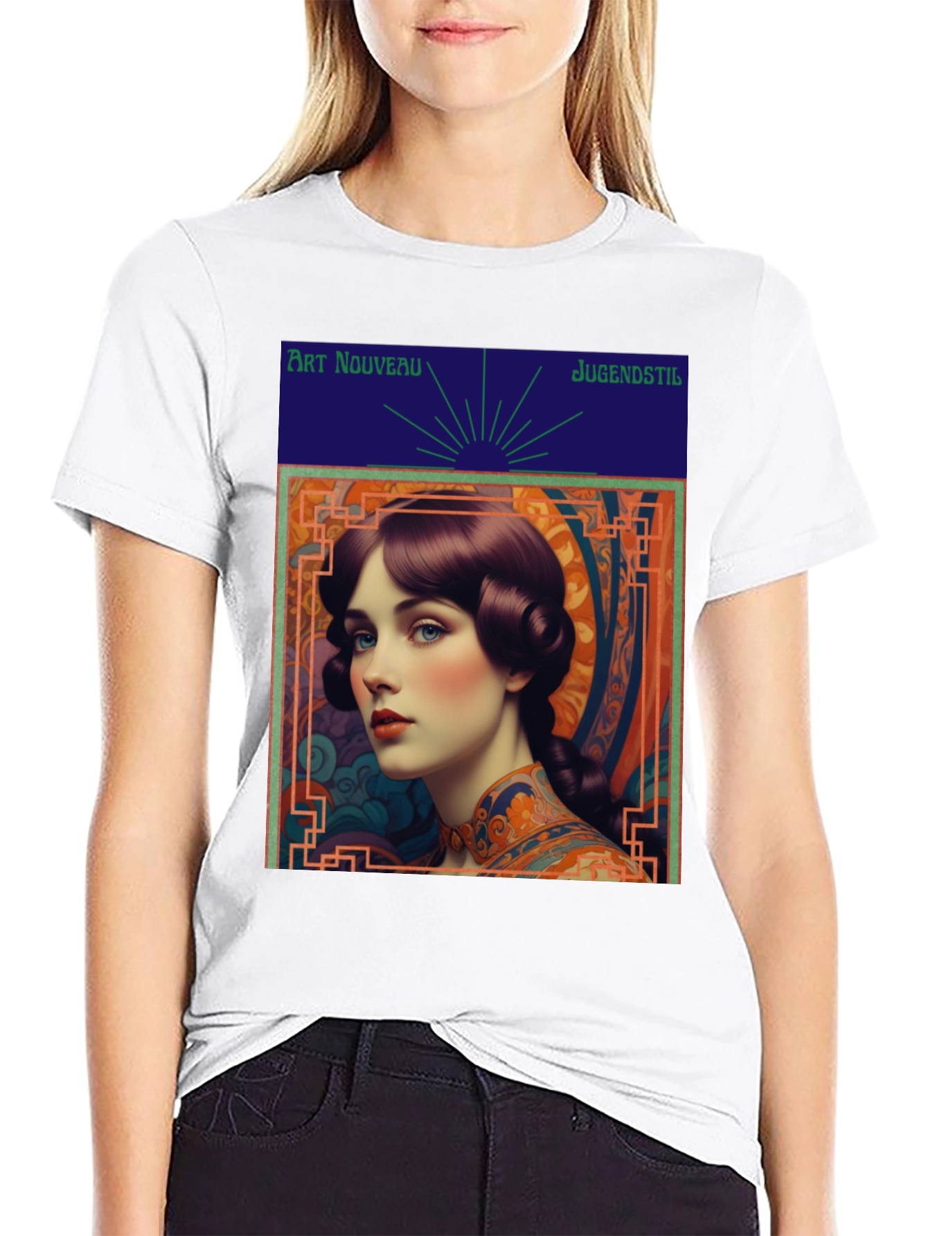 Art Nouveau Lady Graphic Tee