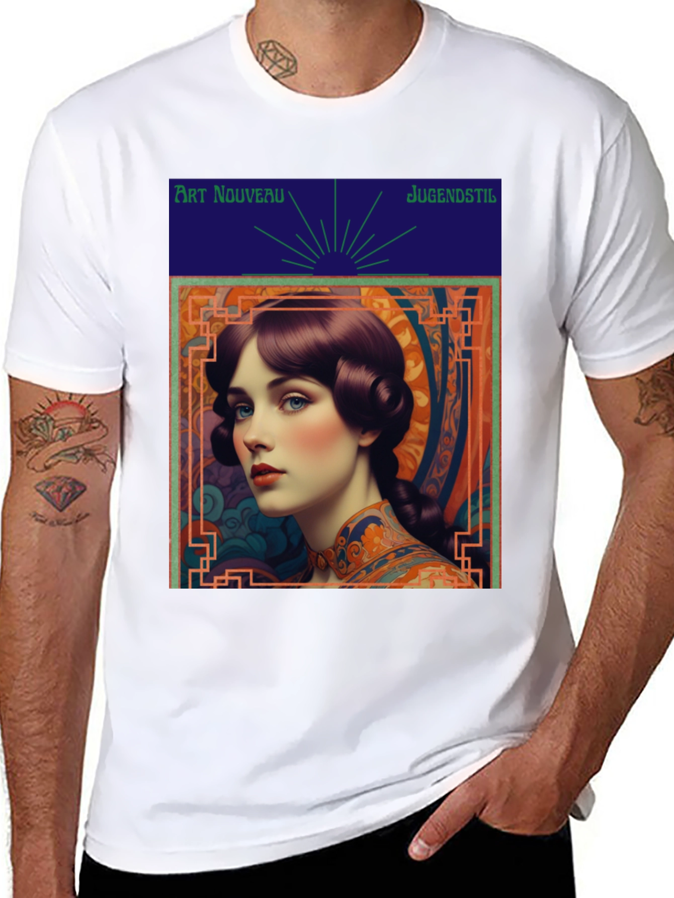 Art Nouveau Lady Graphic Tee