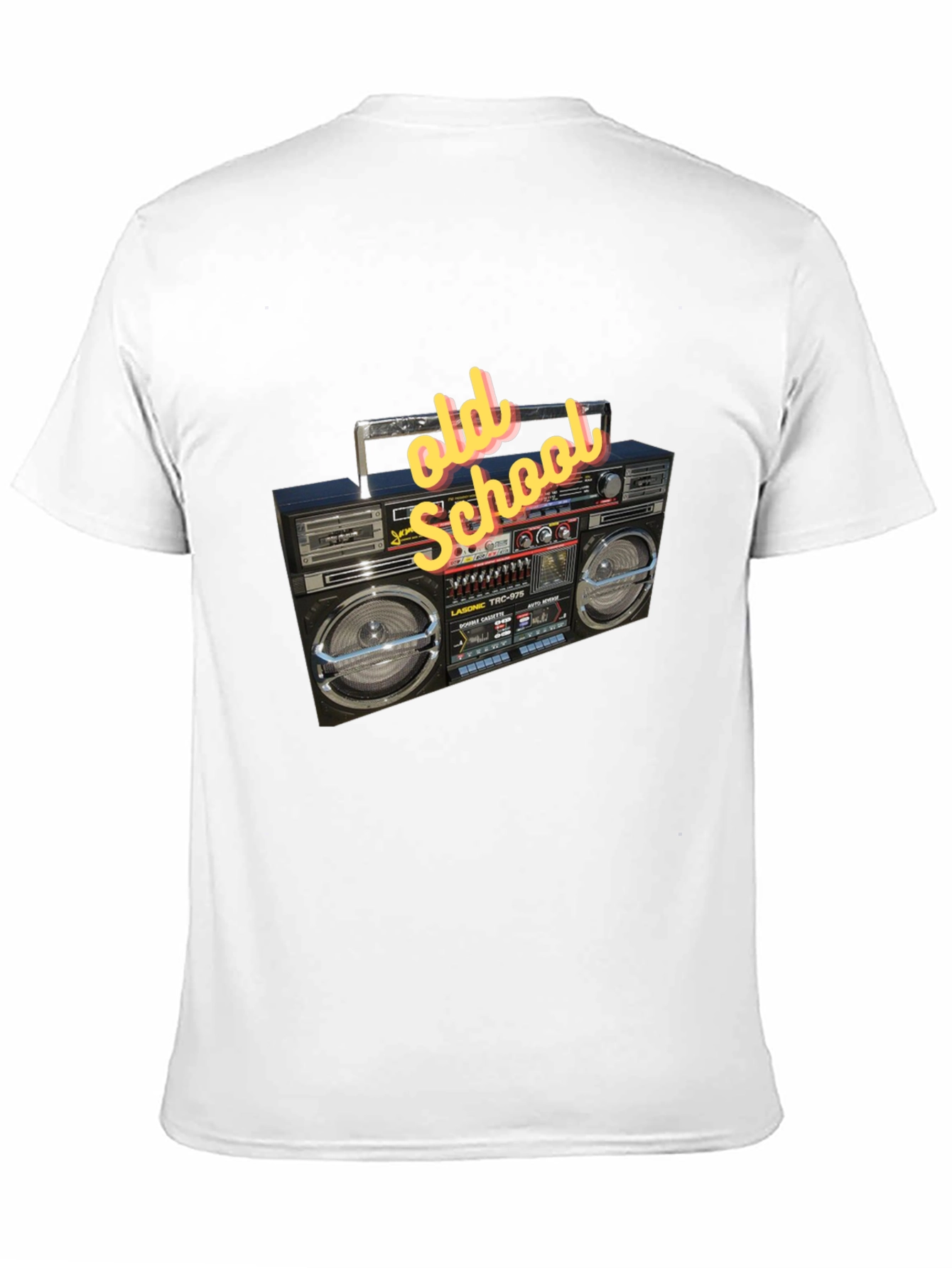 Retro Boombox Graphic Tee - Old School Style
