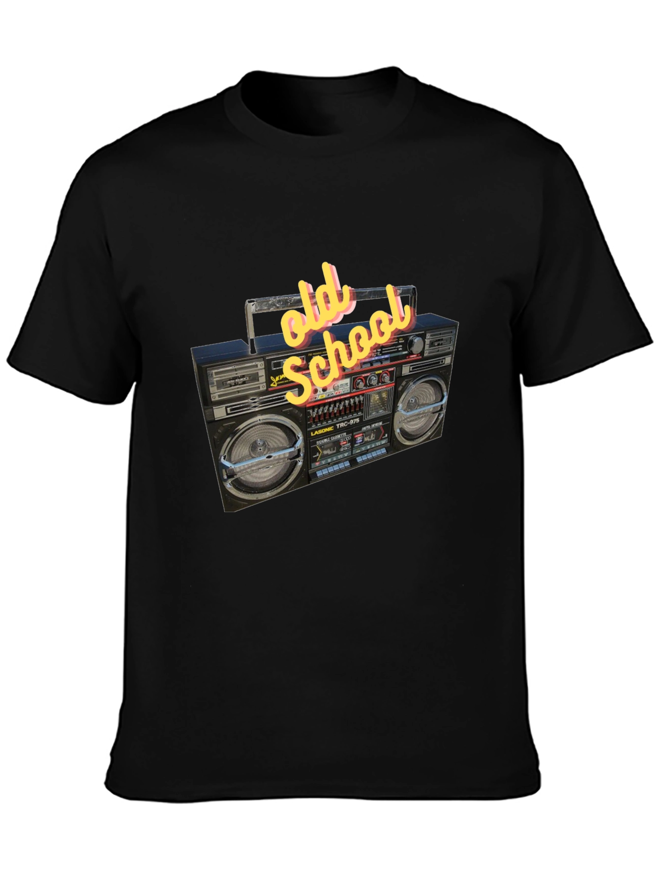 Retro Boombox Graphic Tee - Old School Style