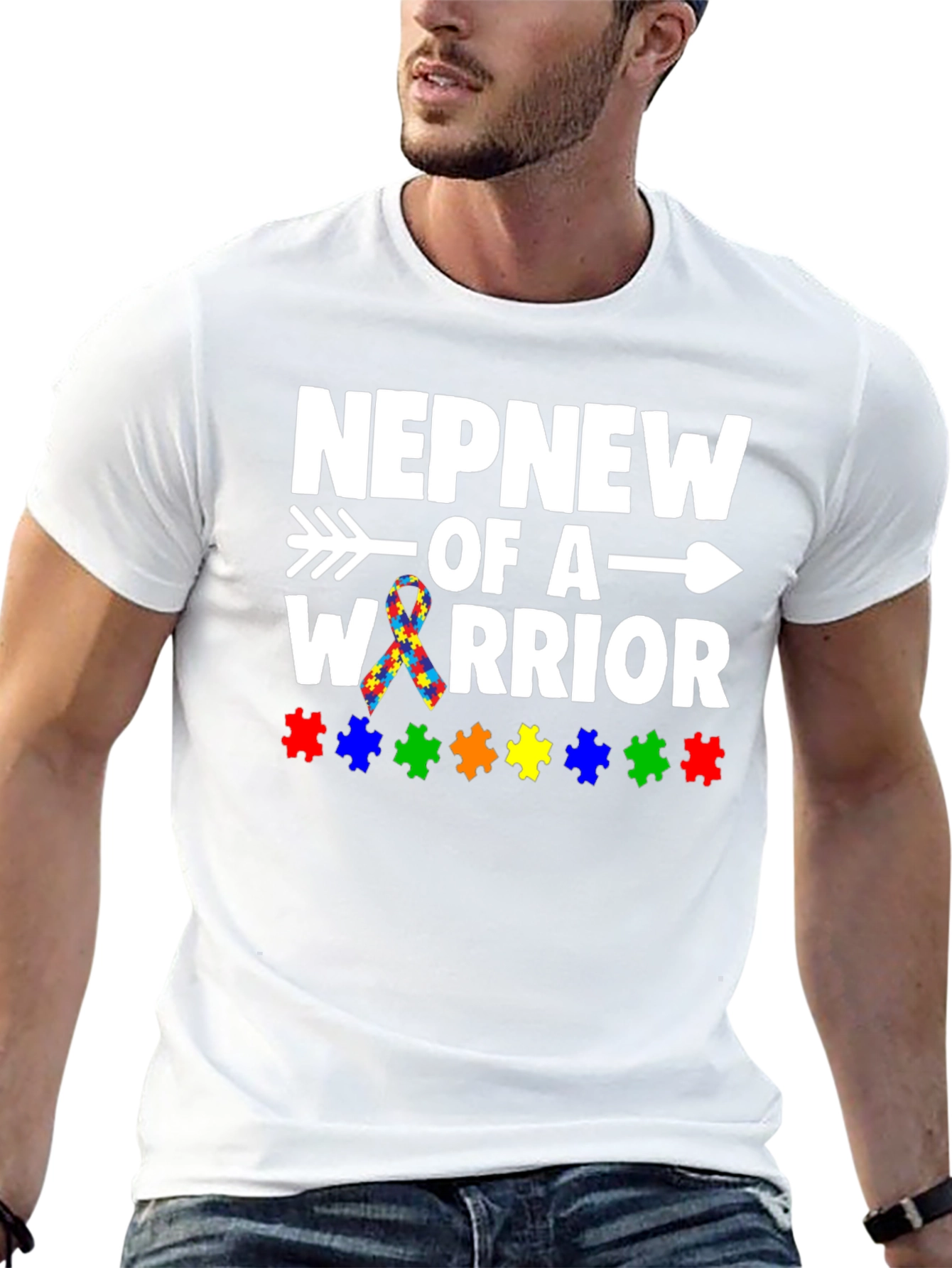 Nephew of a Warrior Autism Awareness T-Shirt