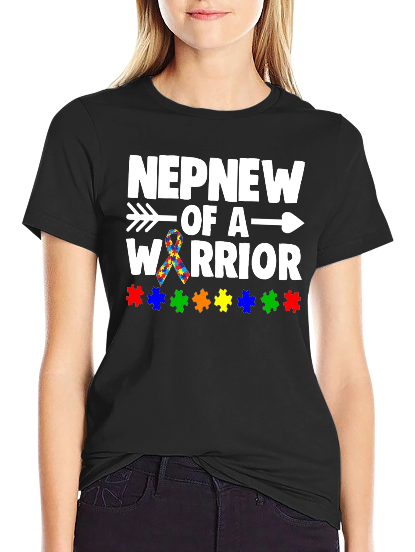 Nephew of a Warrior Autism Awareness T-Shirt
