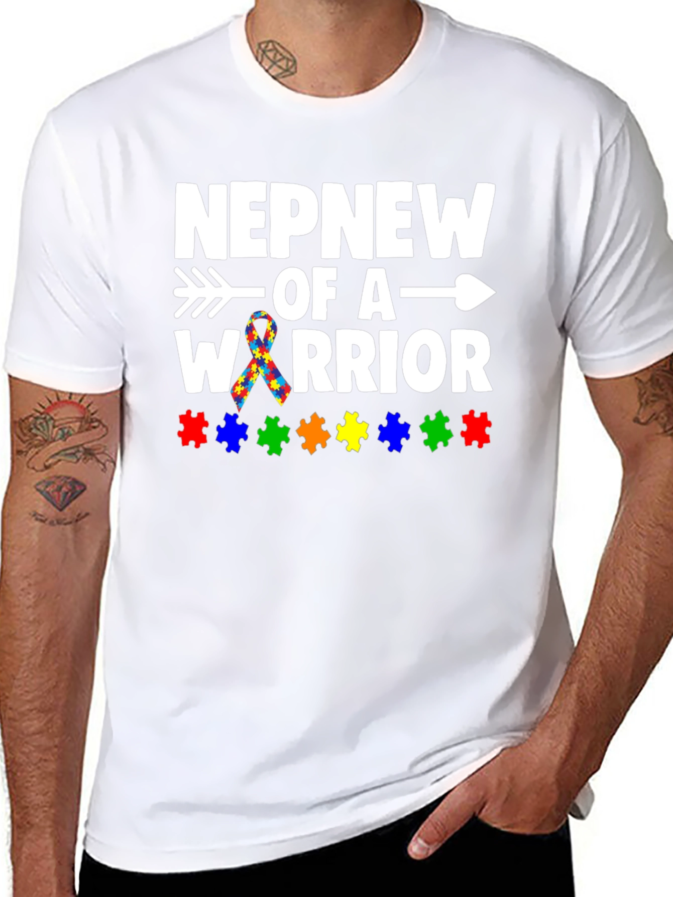 Nephew of a Warrior Autism Awareness T-Shirt