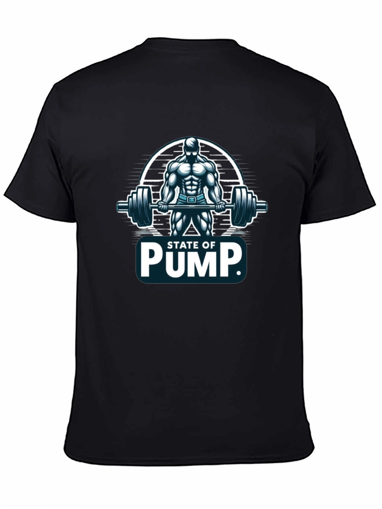State of Pump Mens Black T-Shirt