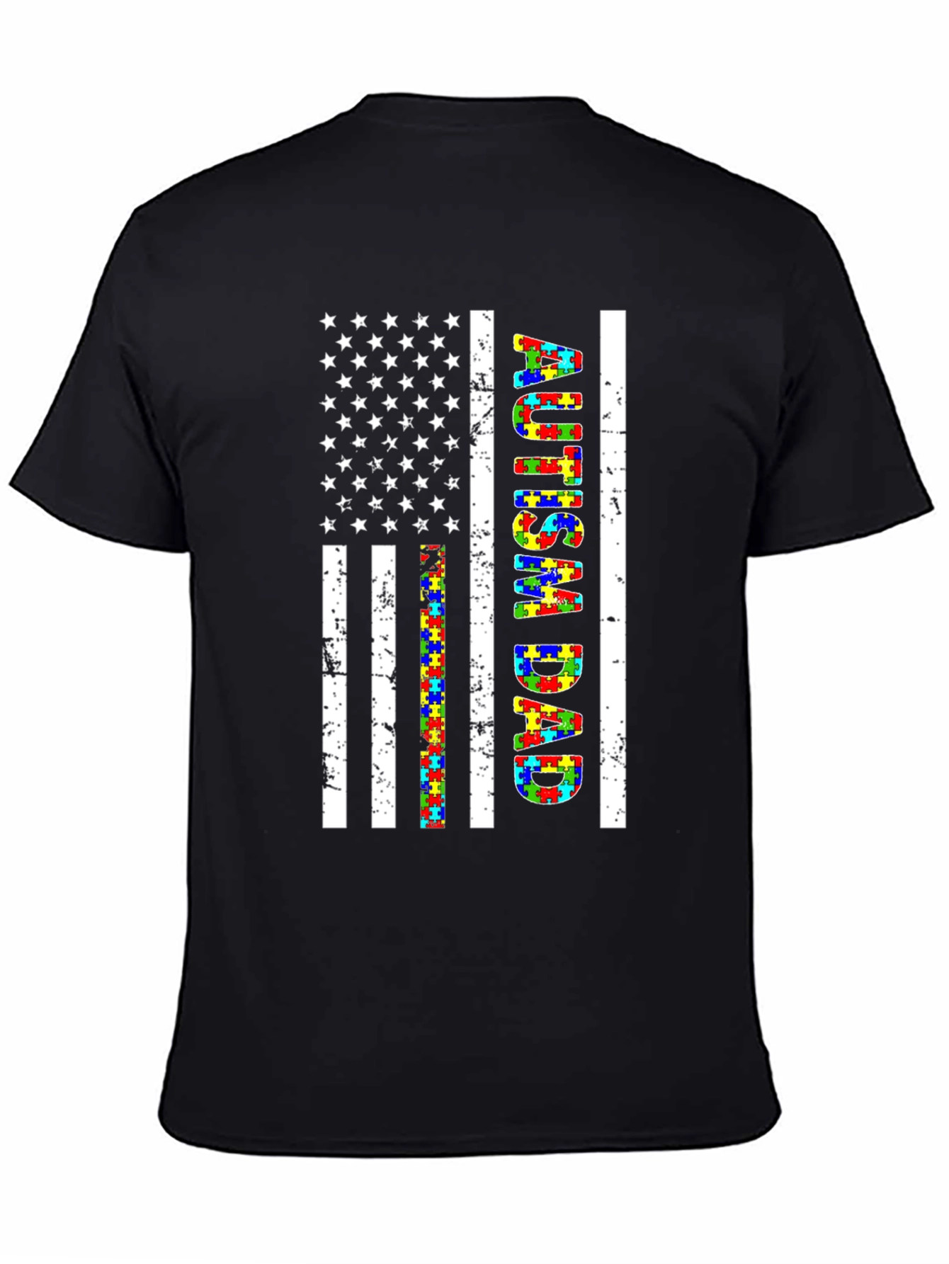 Autism Dad Flag T-Shirt
