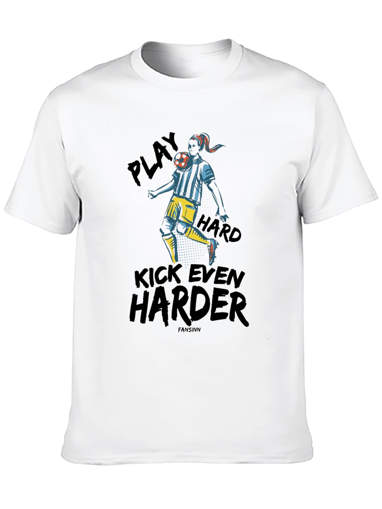 Play Hard Soccer Graphic Tee - Black