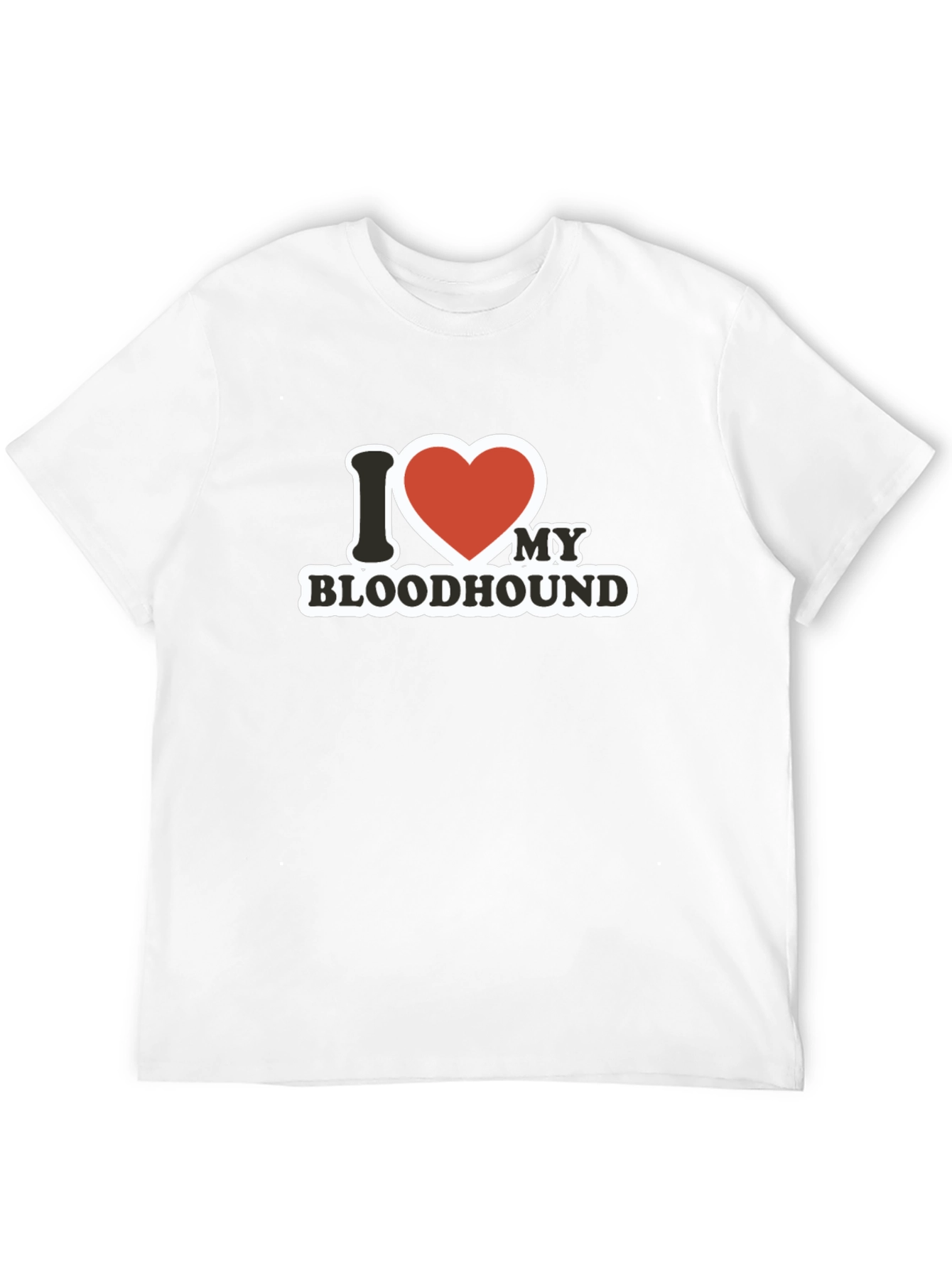 I Love My Bloodhound T-Shirt - Black