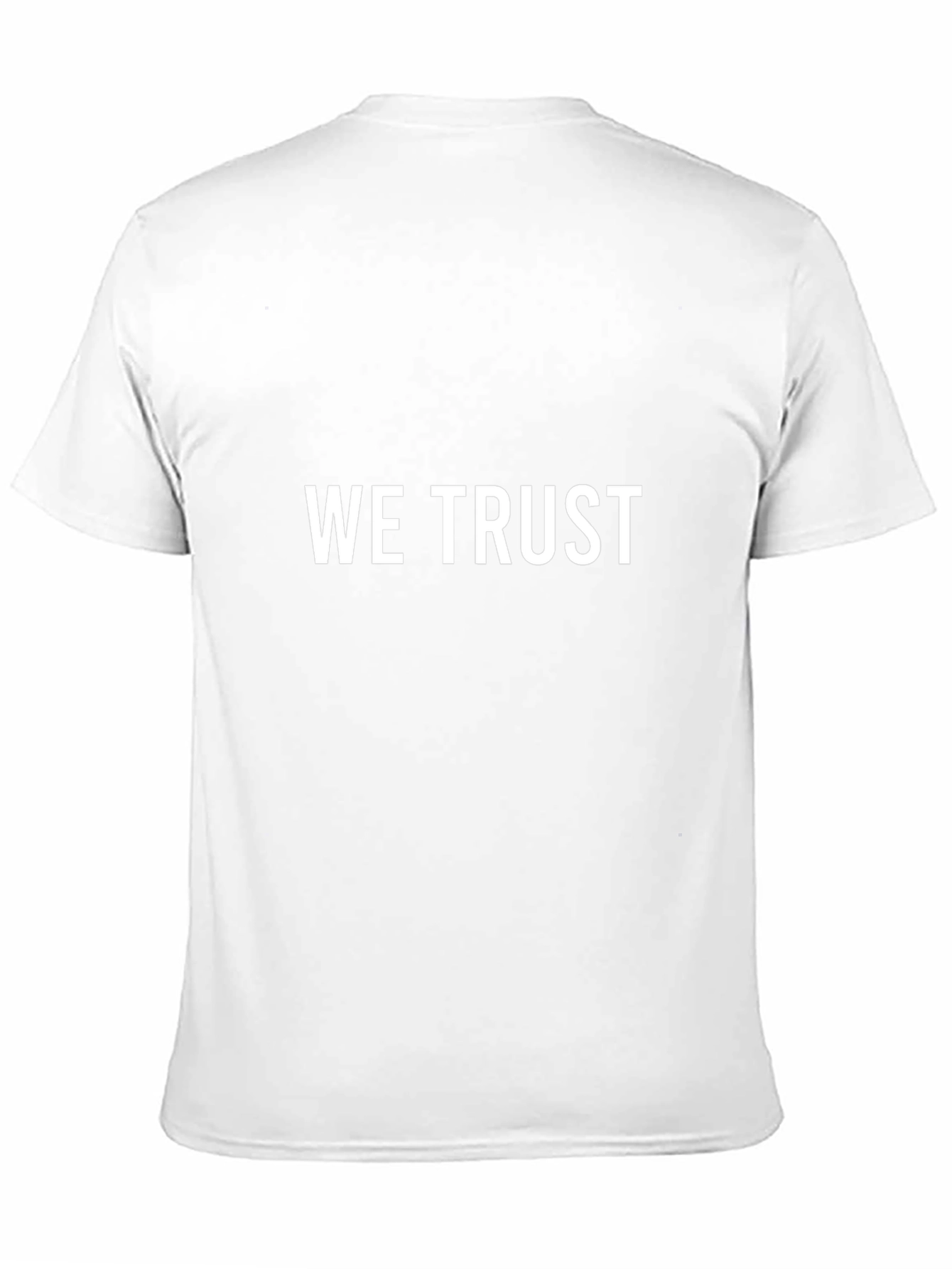 We Trust Graphic Tee - Classic Black Cotton T-Shirt