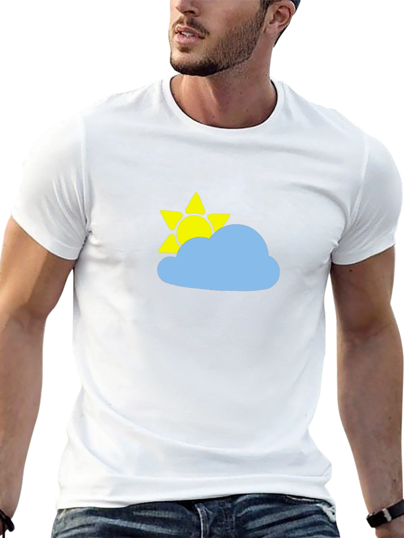 Sunny Day Cloud Graphic T-Shirt