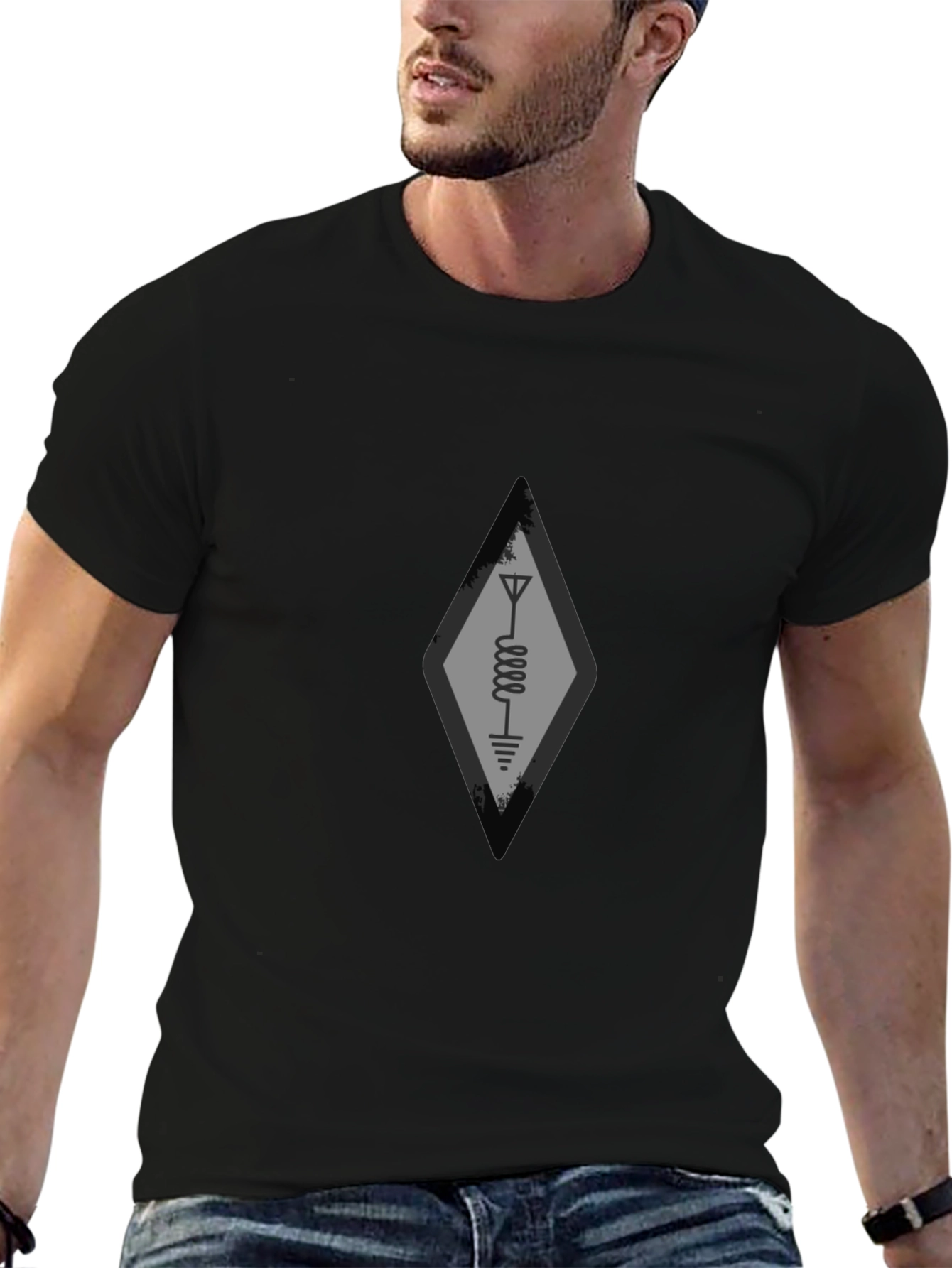 Radio Circuit T-Shirt - Black Ham Radio Design