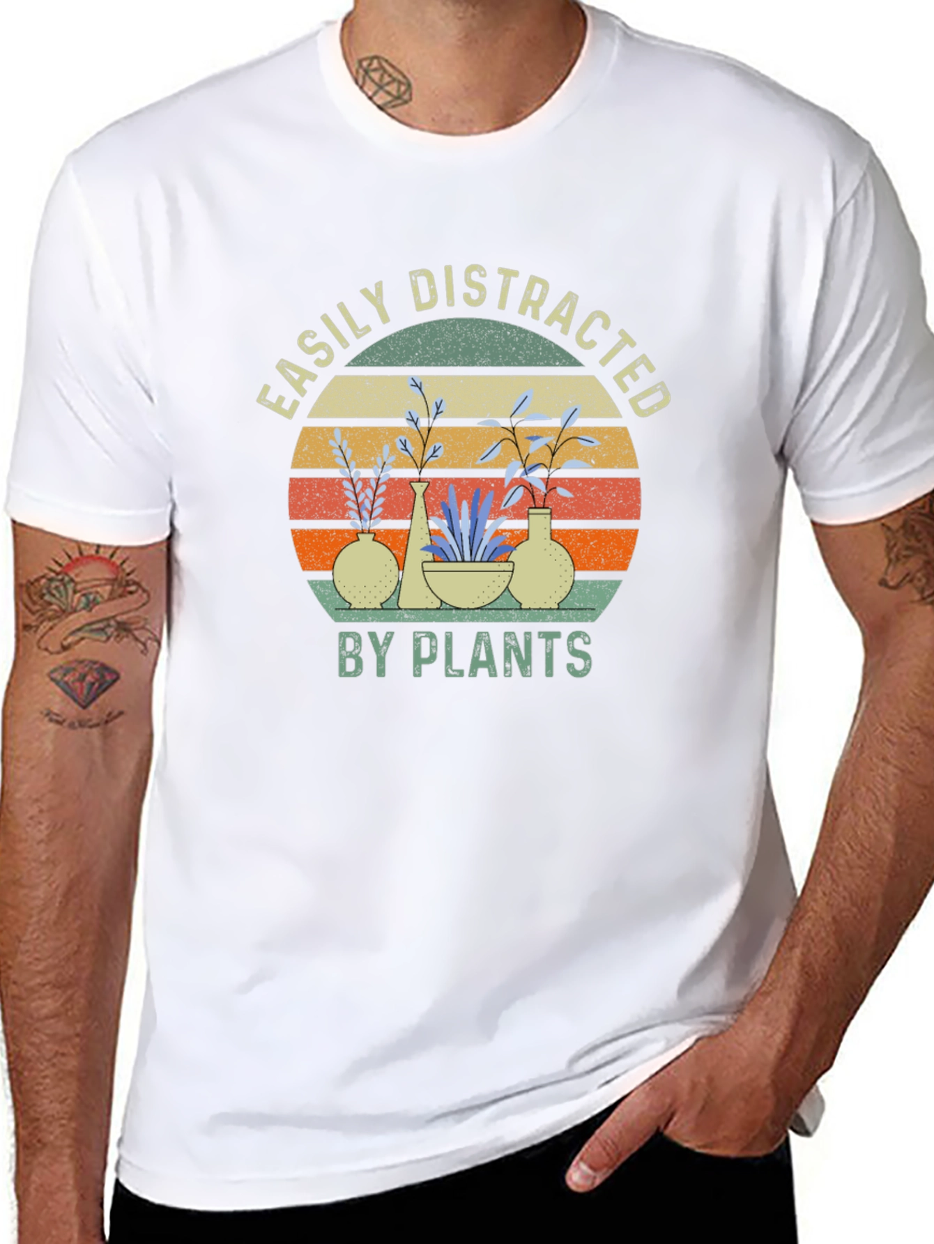 Easily Distracted By Plants Graphic T-Shirt