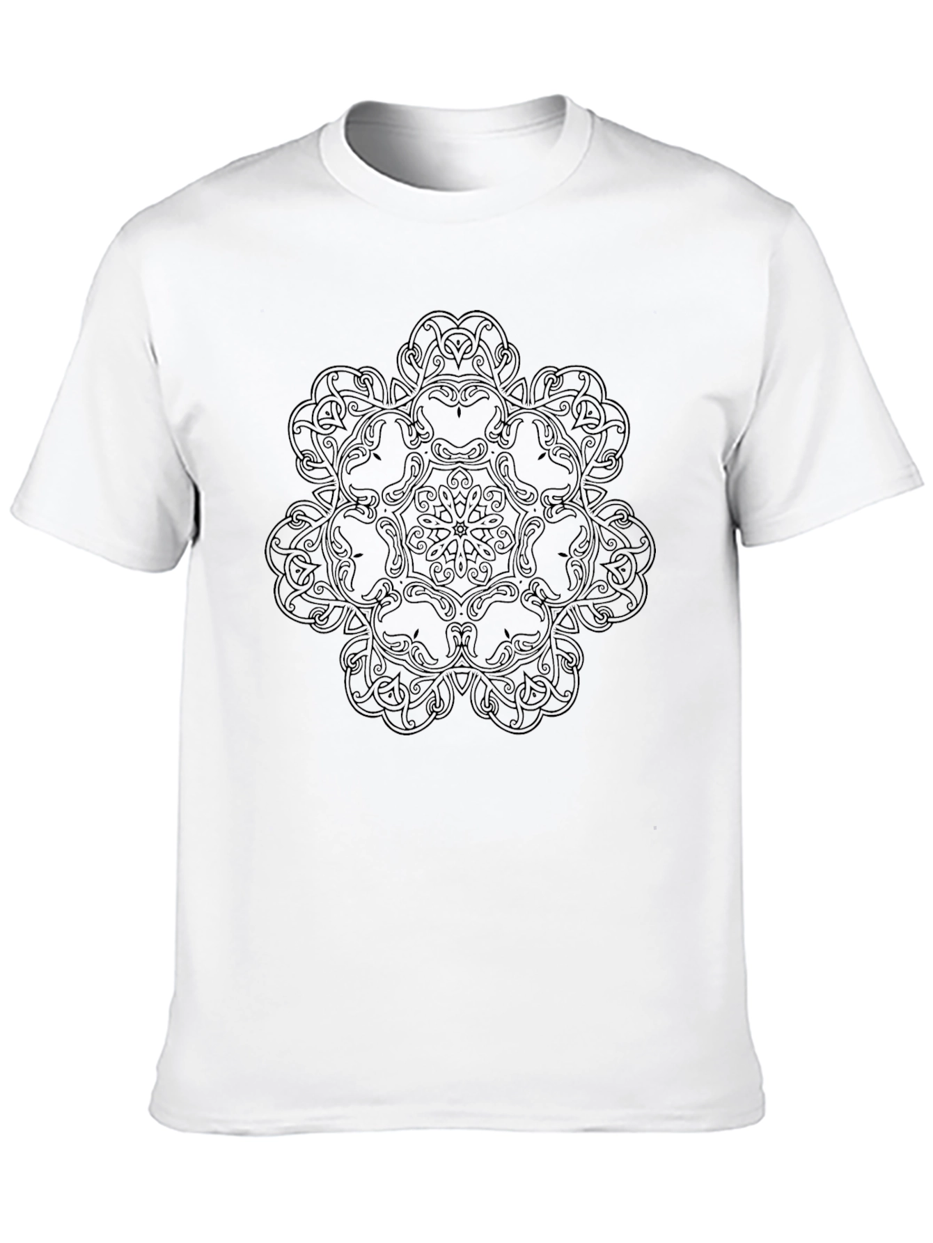 Celtic Knot Mandala Graphic Black T-Shirt