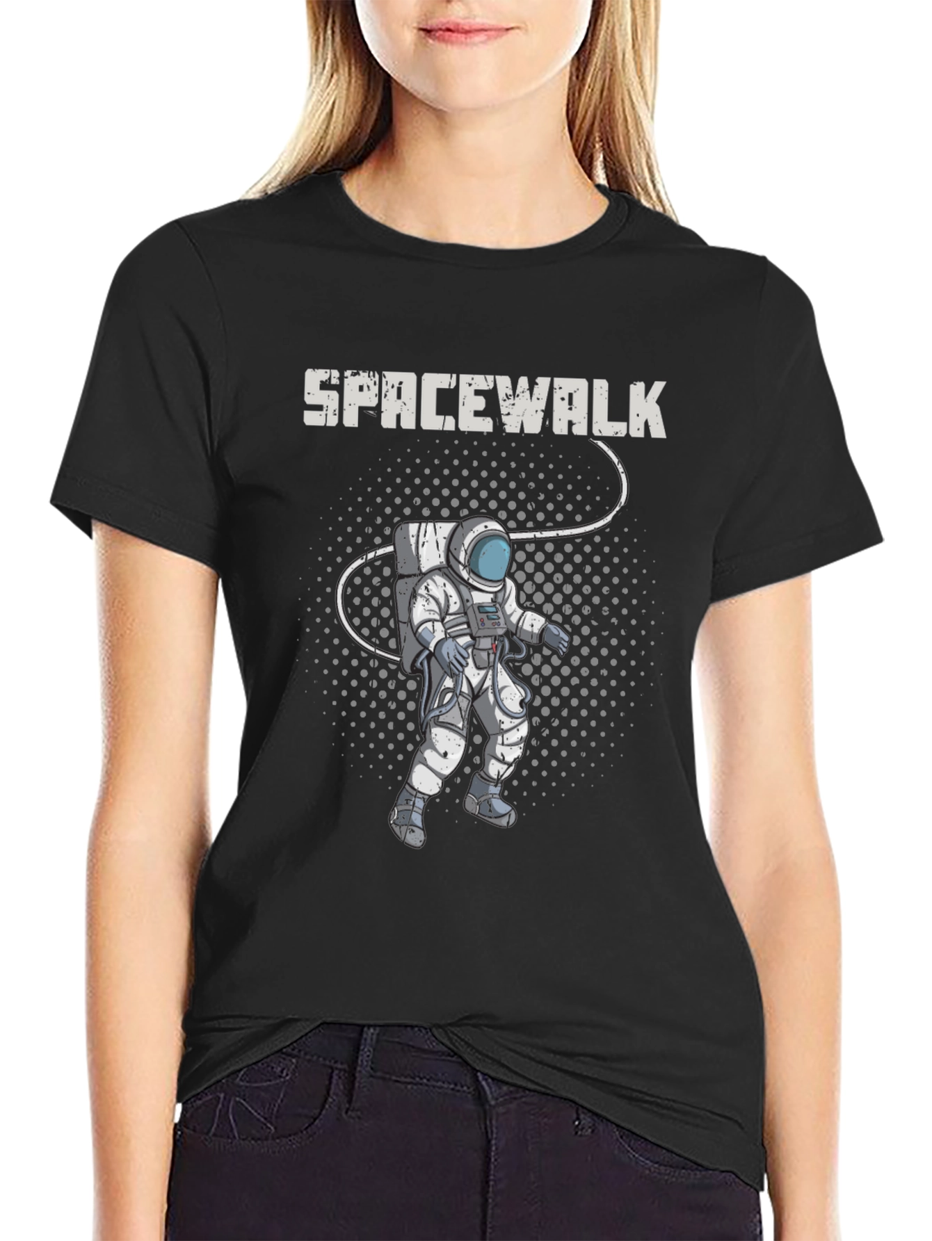 Spacewalk Graphic T-Shirt - Astronaut Design