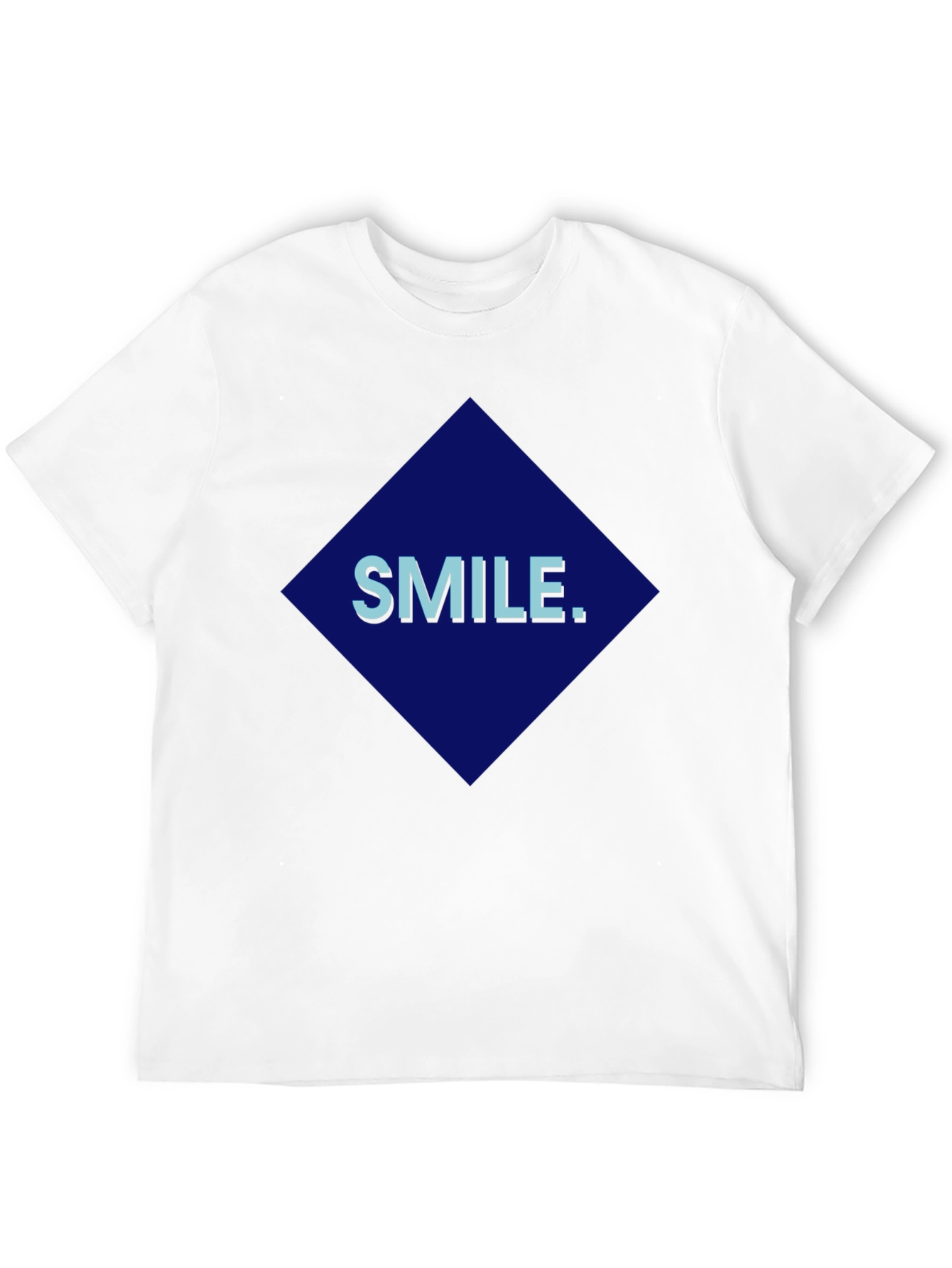 Smile Graphic Print Black T-Shirt
