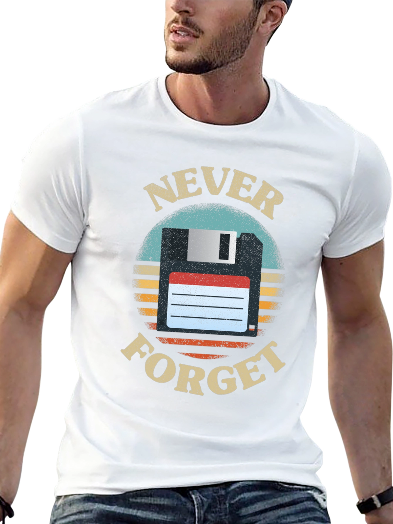 Retro Never Forget Floppy Disk T-Shirt