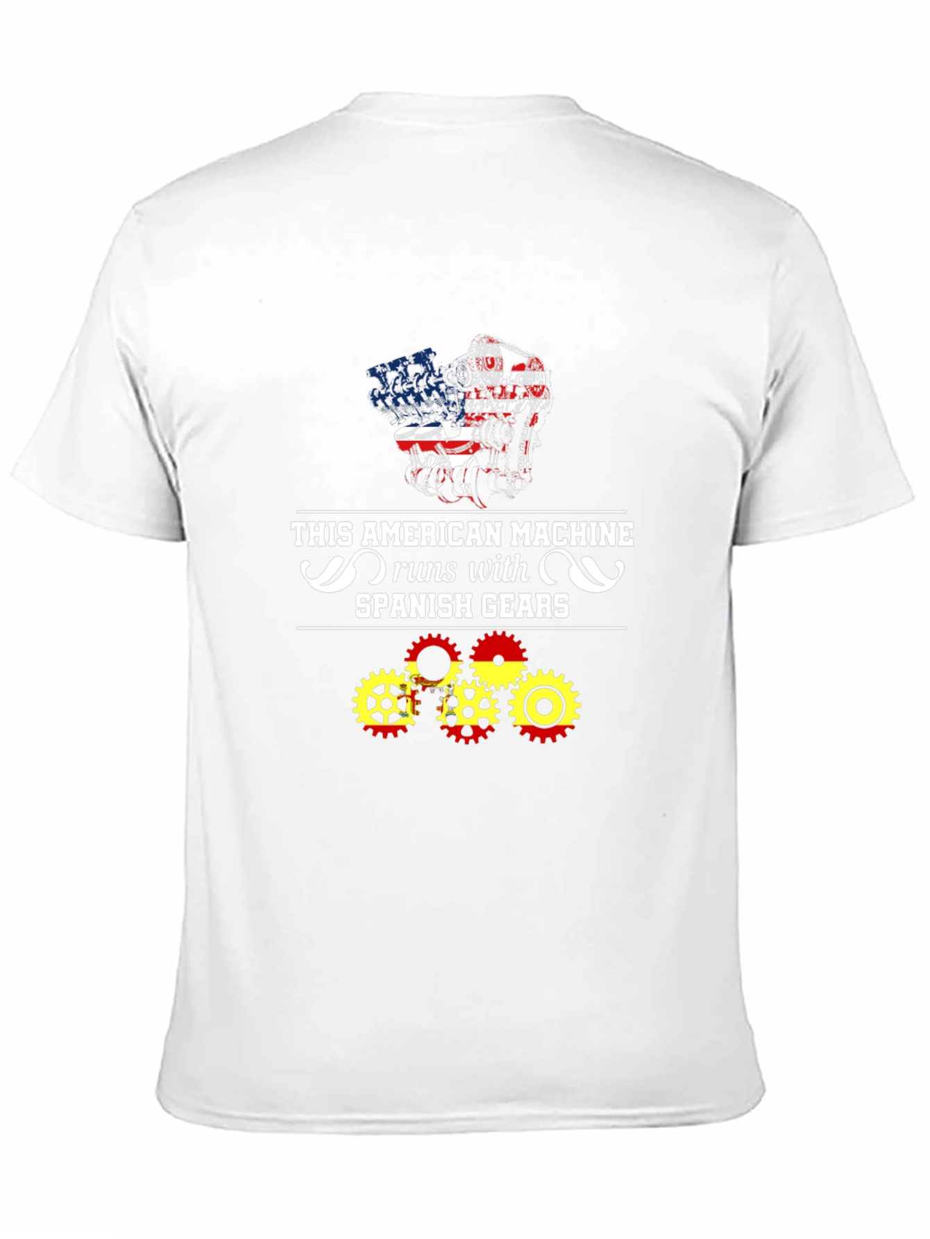 American Machine Spanish Gears Graphic T-Shirt